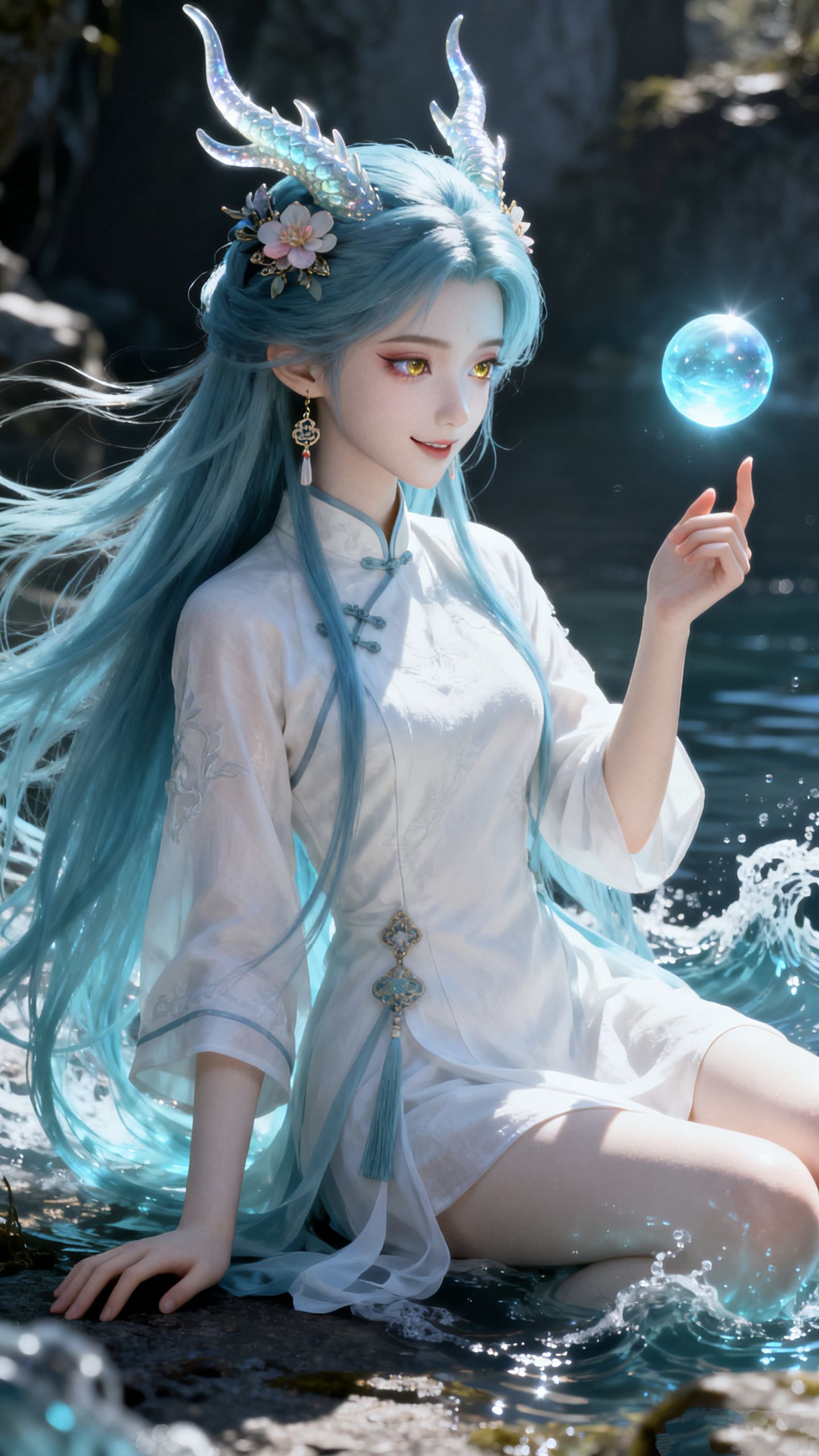 小龙女二次元 高清壁纸 古装古风美女