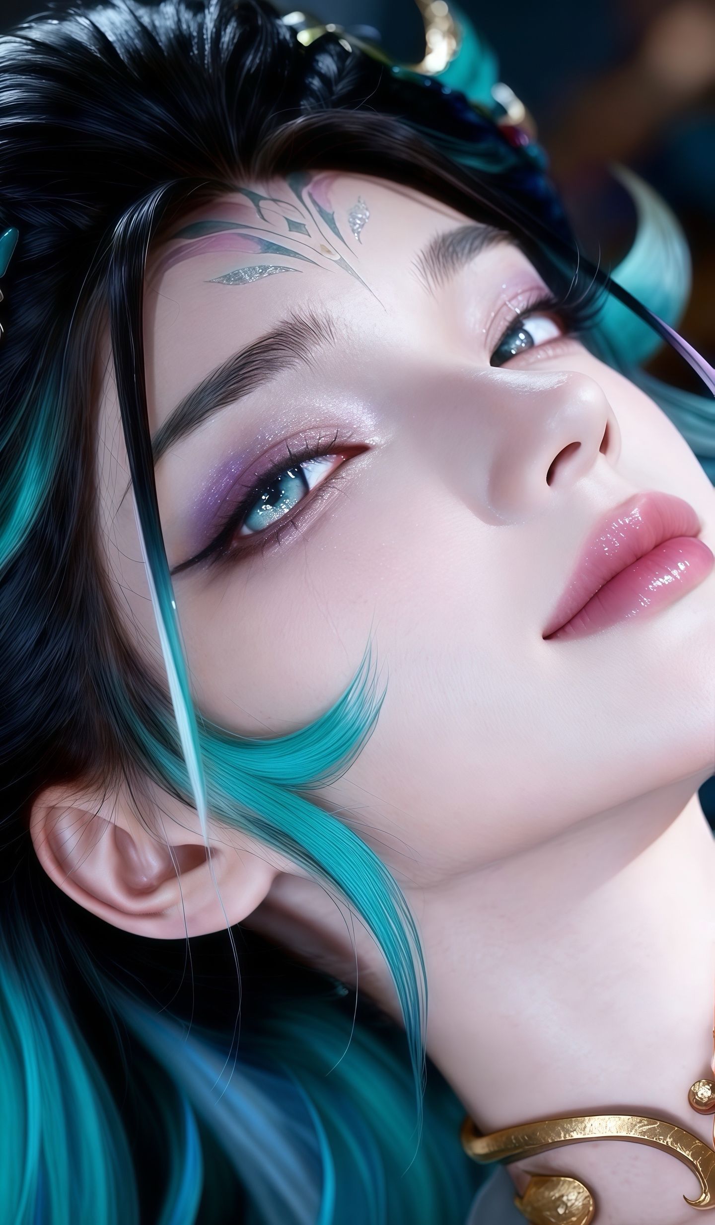 女娲妲己高清蛇年限定壁纸 王者荣耀 ai绘画