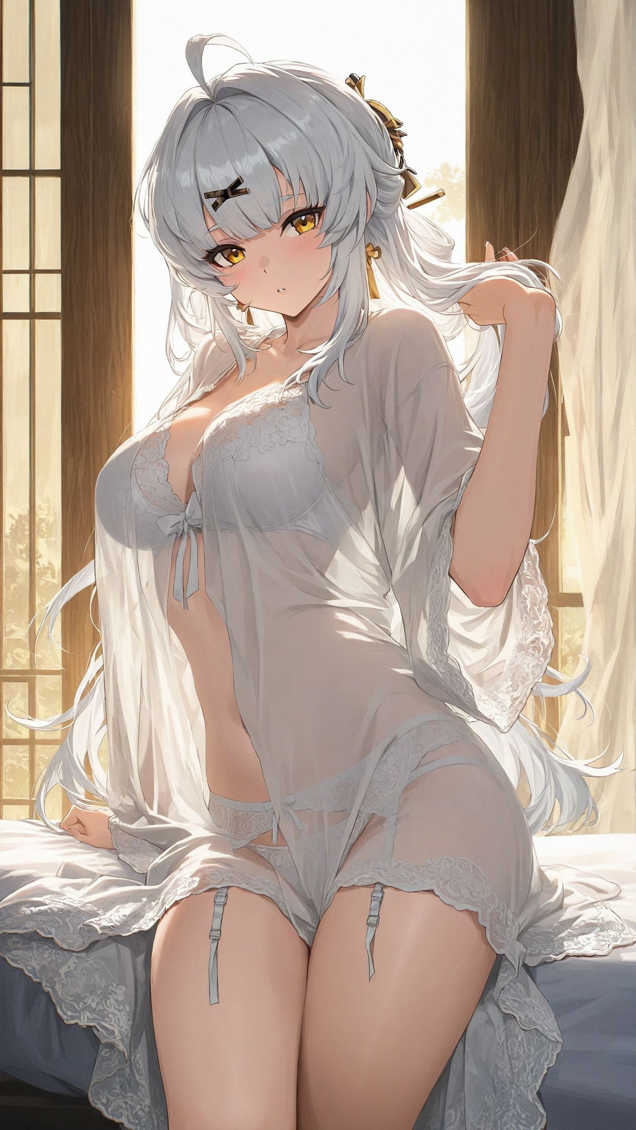 绝区零 仪玄 星见雅，壁纸大全 蕾丝睡衣兽耳