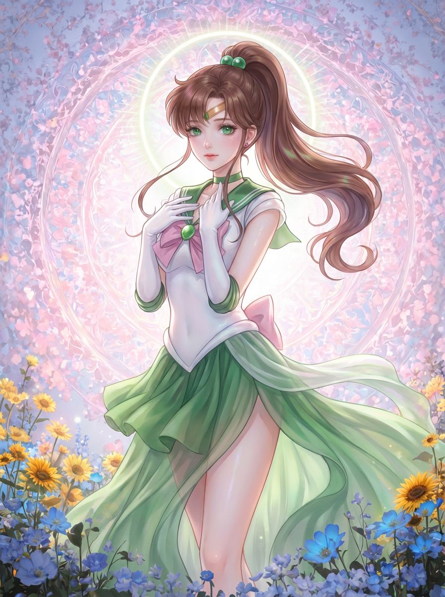 美少女二创ai绘制 二次元壁纸动漫美女 美少女战士