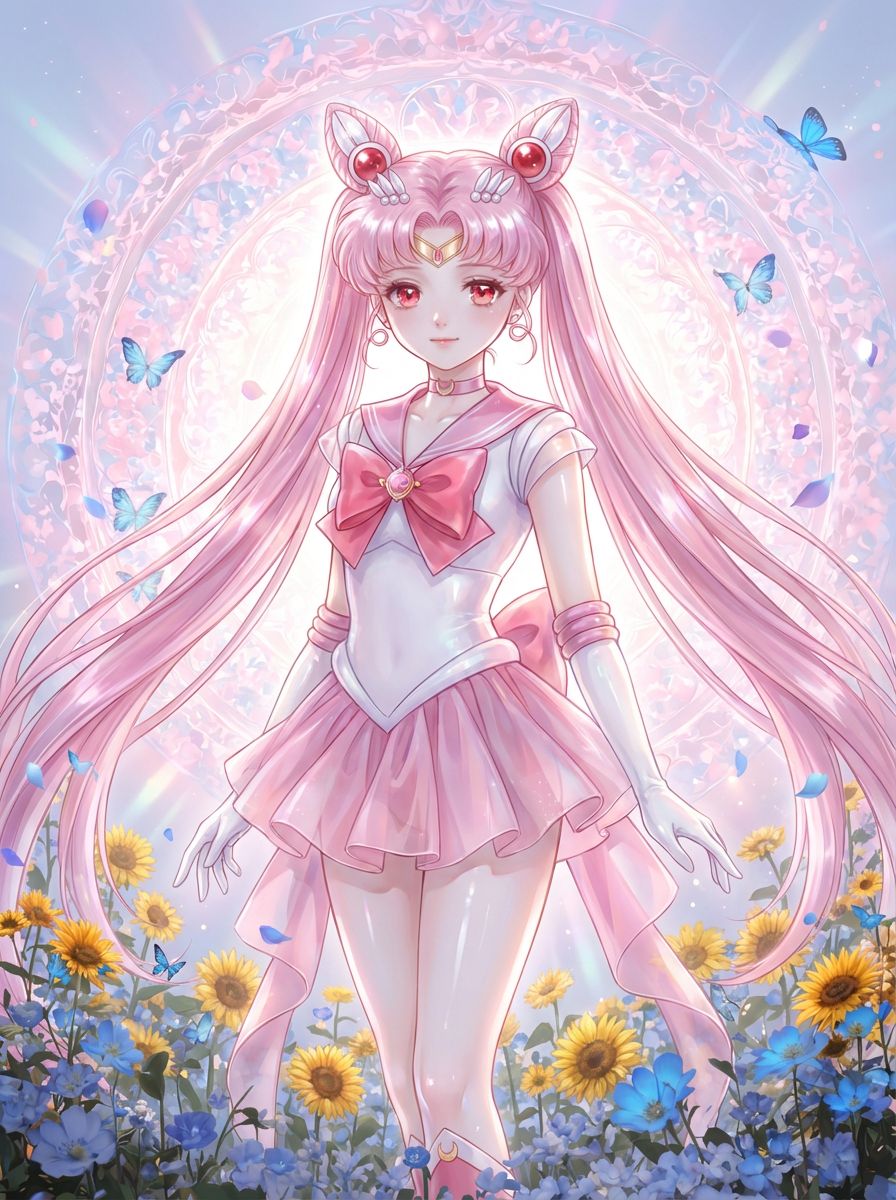 美少女二创ai绘制 二次元壁纸动漫美女 美少女战士