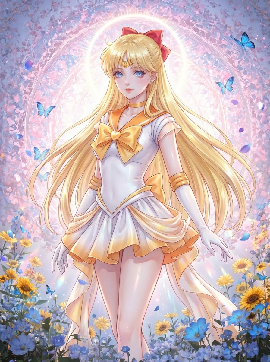 美少女二创ai绘制 二次元壁纸动漫美女 美少女战士