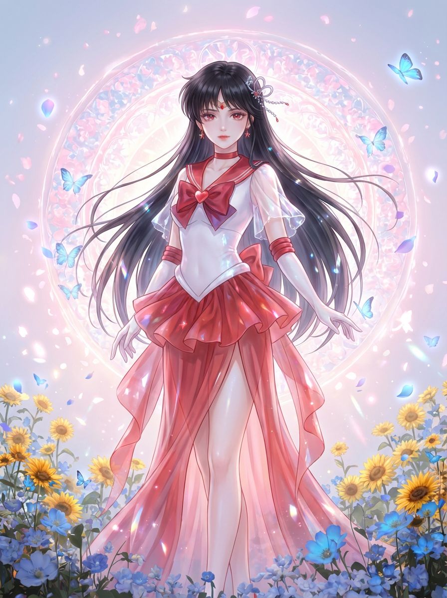 美少女二创ai绘制 二次元壁纸动漫美女 美少女战士