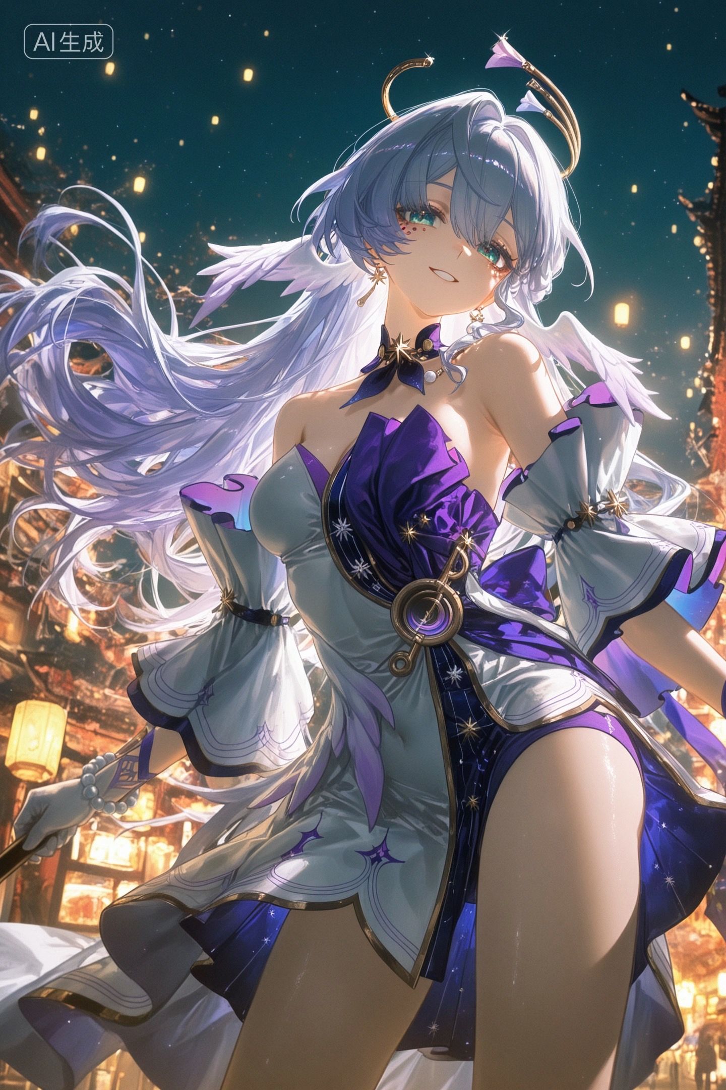 崩坏星穹铁道卡芙卡 二次元壁纸 古风主题黑丝过膝袜美腿