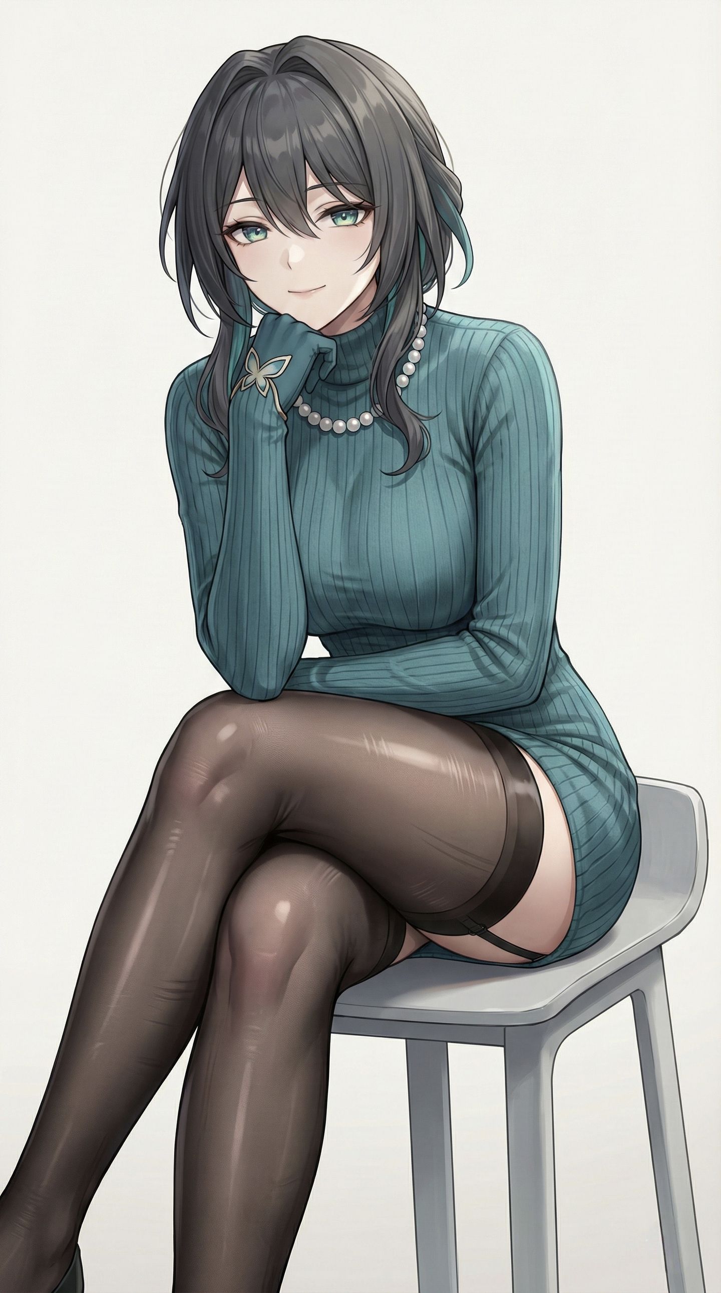 韩漫画风崩坏星穹铁道 卡芙卡 流萤 阮梅 黄泉 御姐黑丝吊带裤袜