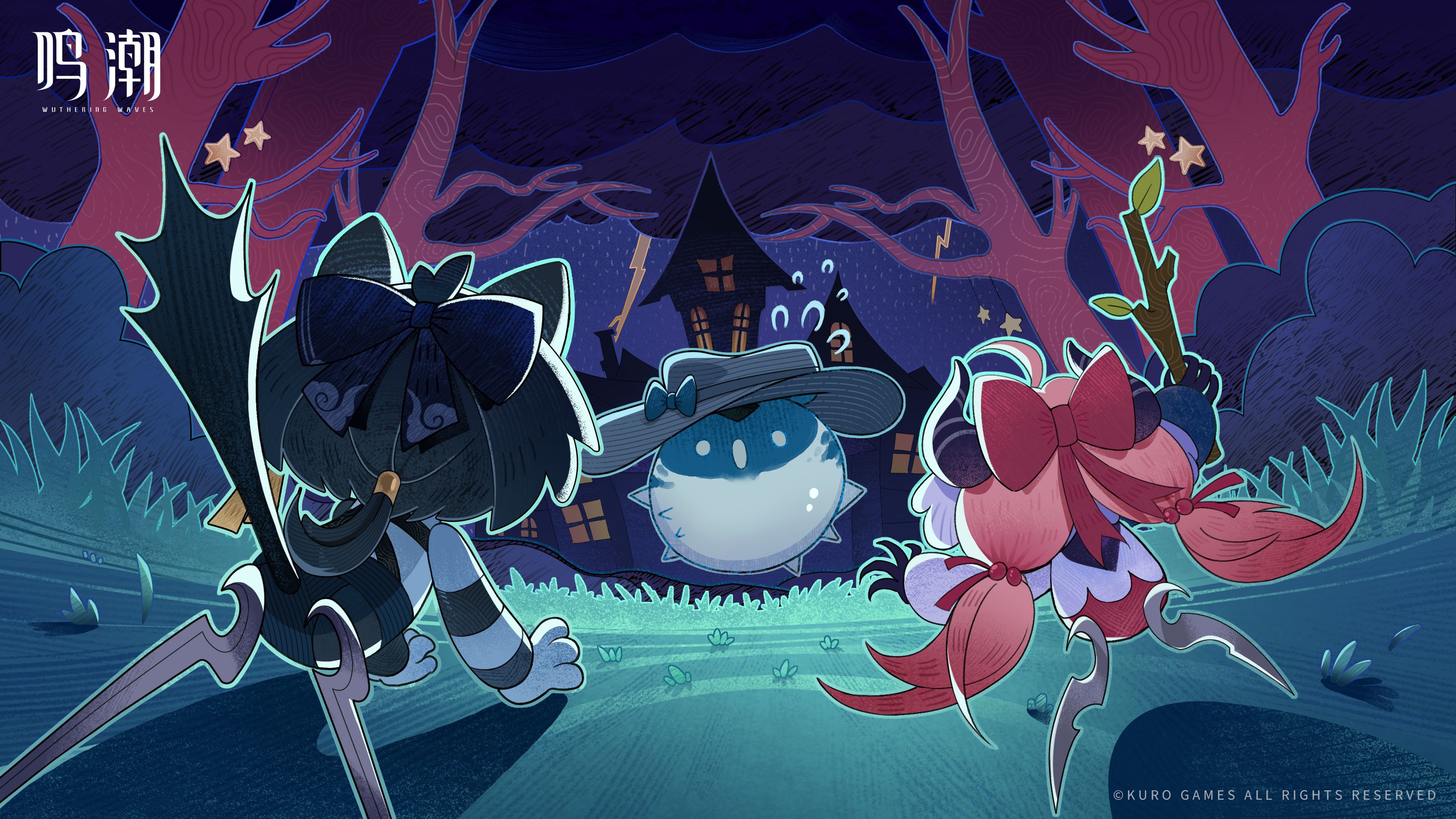 鸣潮官网社媒活动高清电脑壁纸-卡通漫画壁纸-羊咩王国历险记