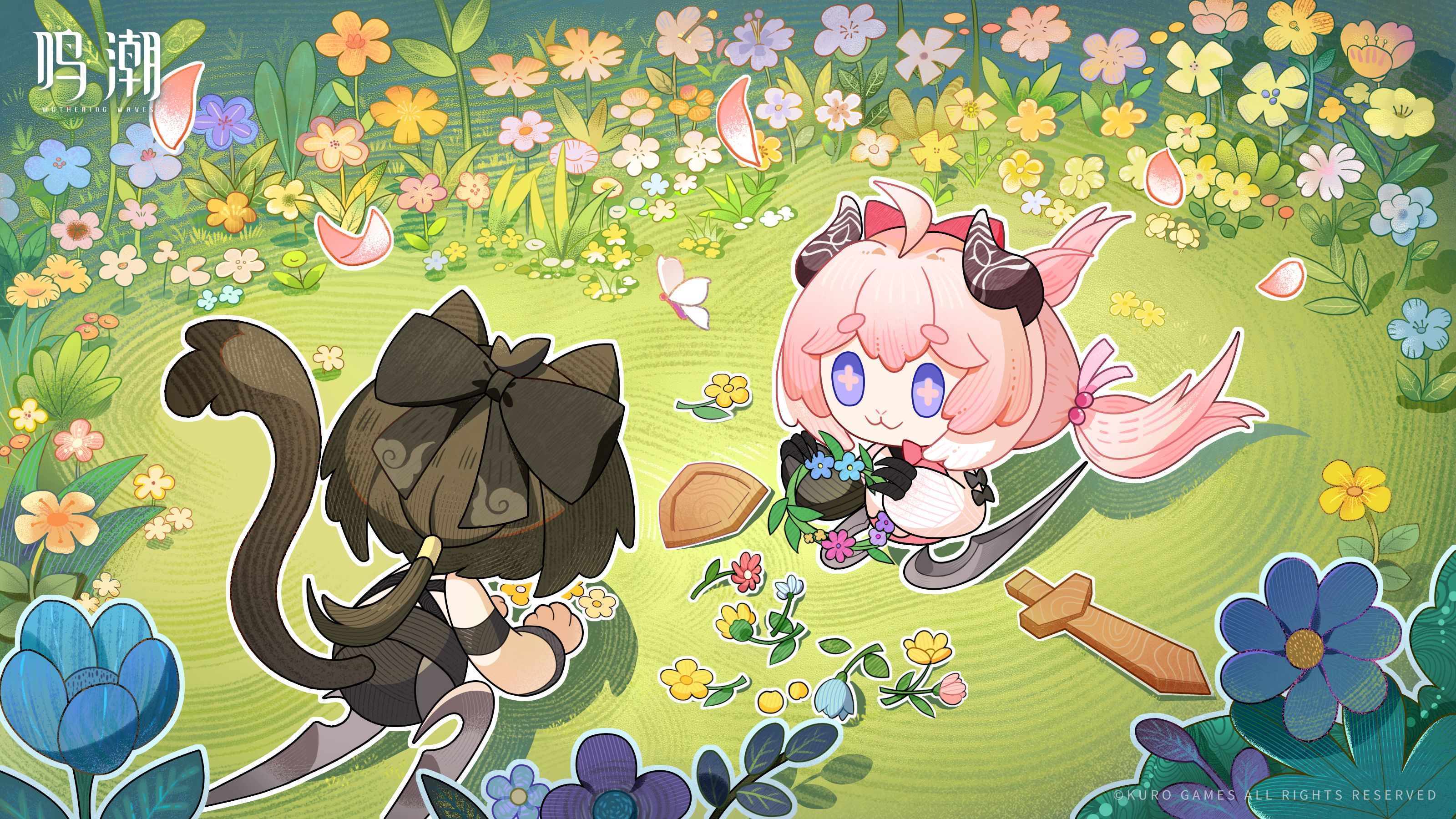 鸣潮官网社媒活动高清电脑壁纸-卡通漫画壁纸-羊咩王国历险记