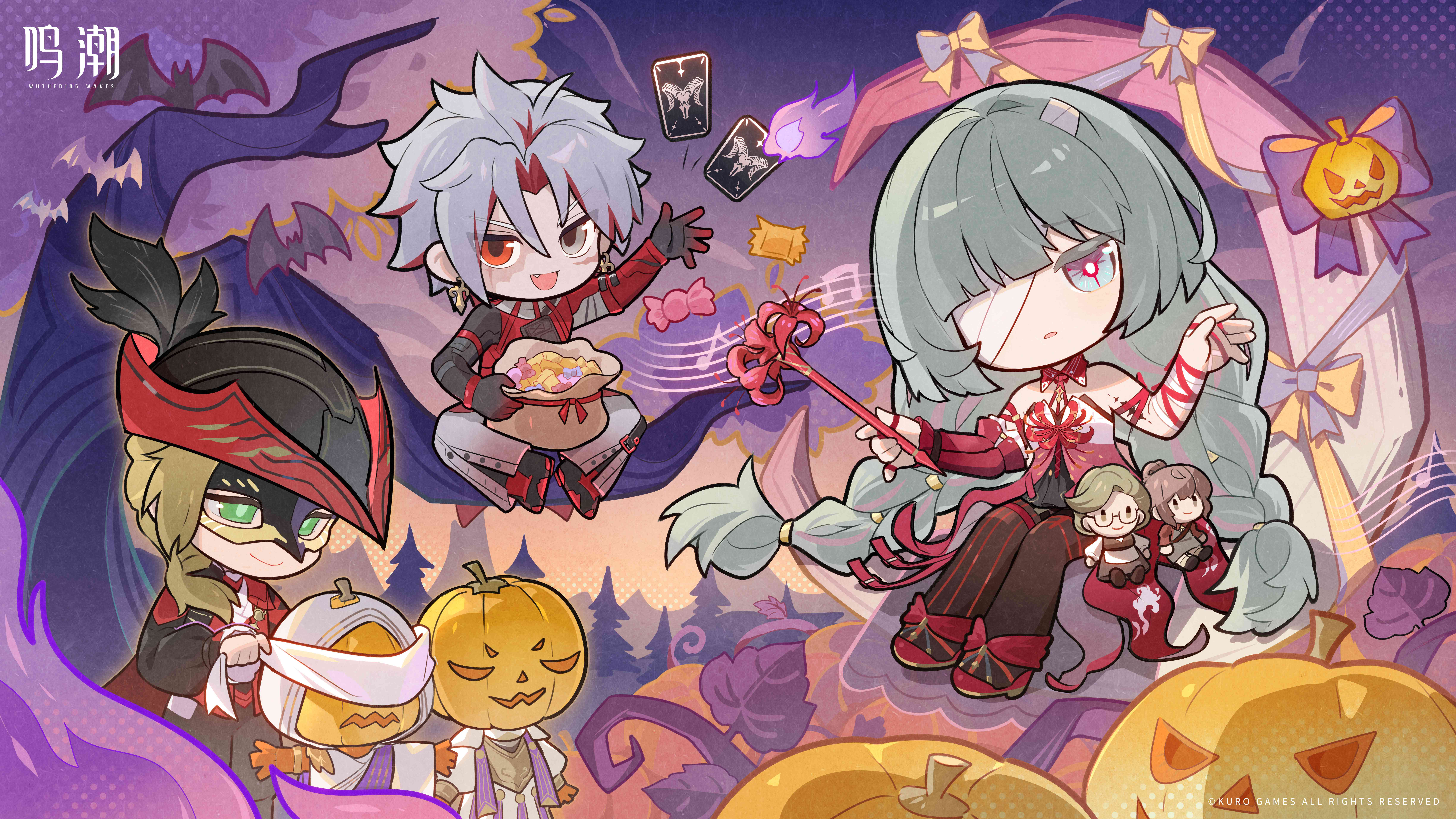 鸣潮官网社媒活动高清电脑壁纸桌面-万圣节