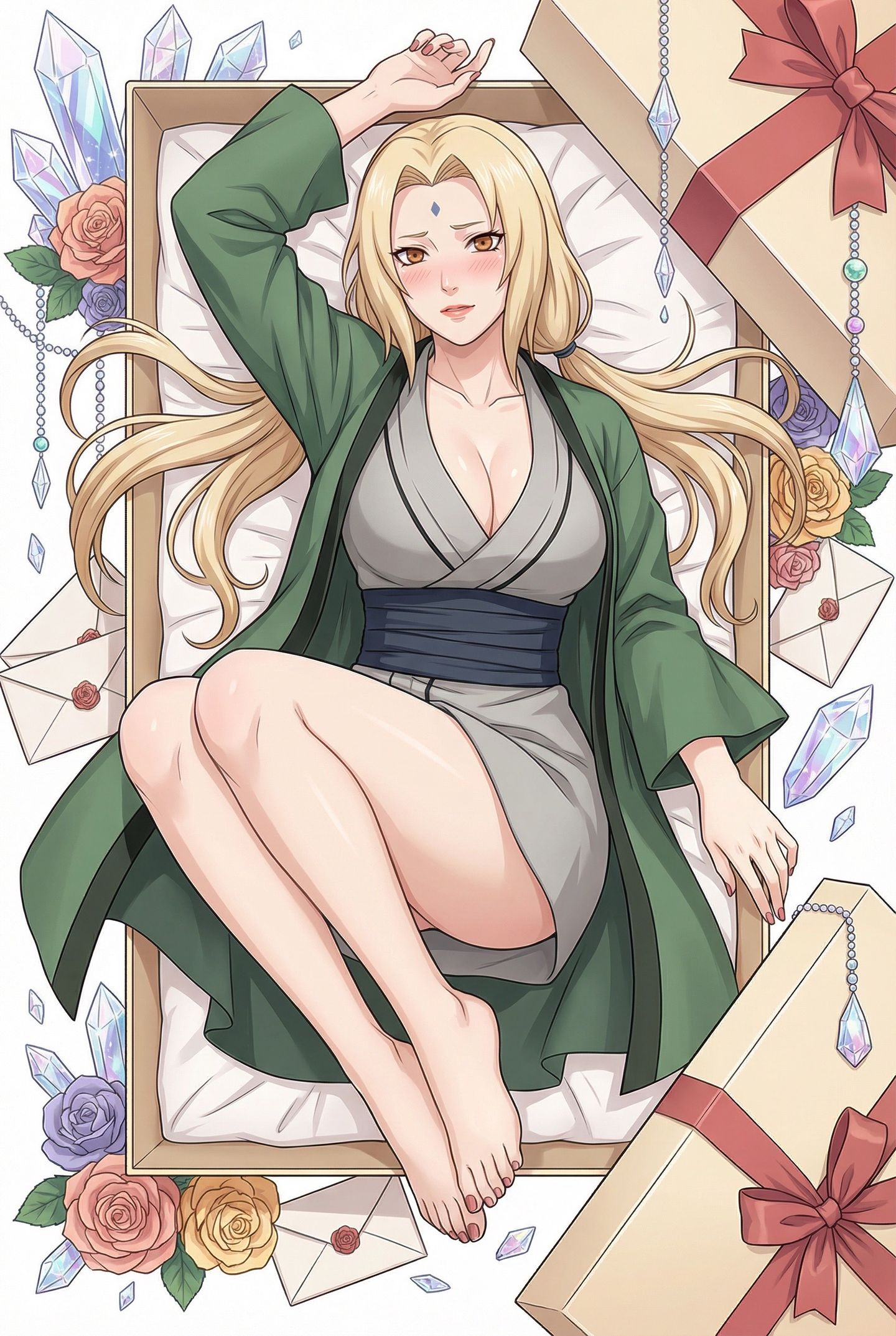 拆礼物盲盒：春野樱 纲手 火影忍者 雏田 手鞠