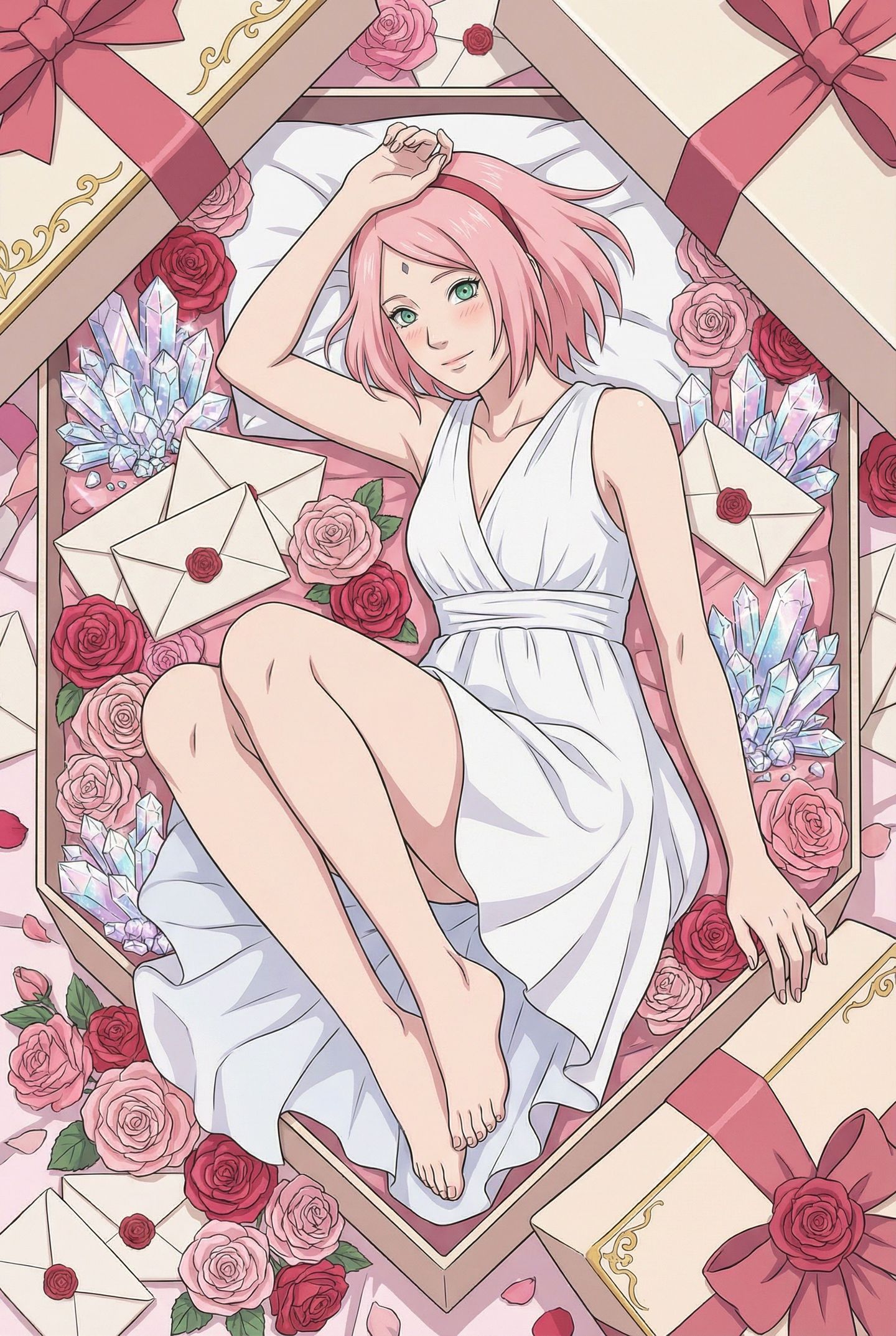 拆礼物盲盒：春野樱 纲手 火影忍者 雏田 手鞠