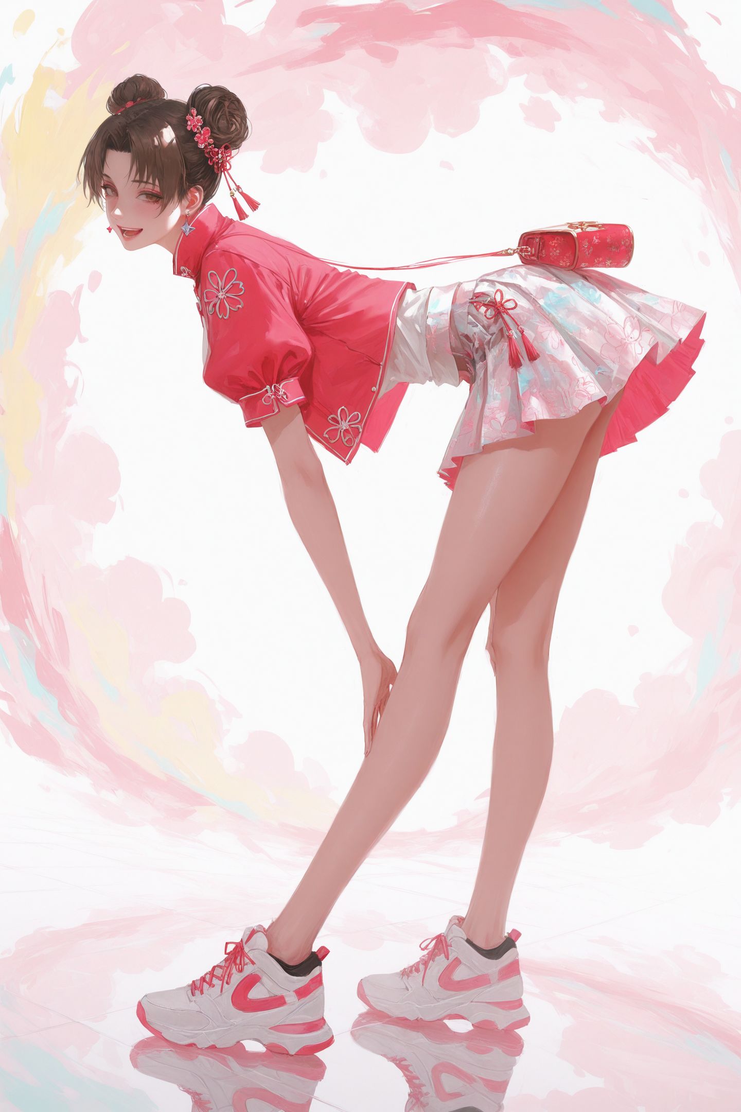 超甜天天啊，影忍者二次元动漫二创，调皮可爱粉色装主题