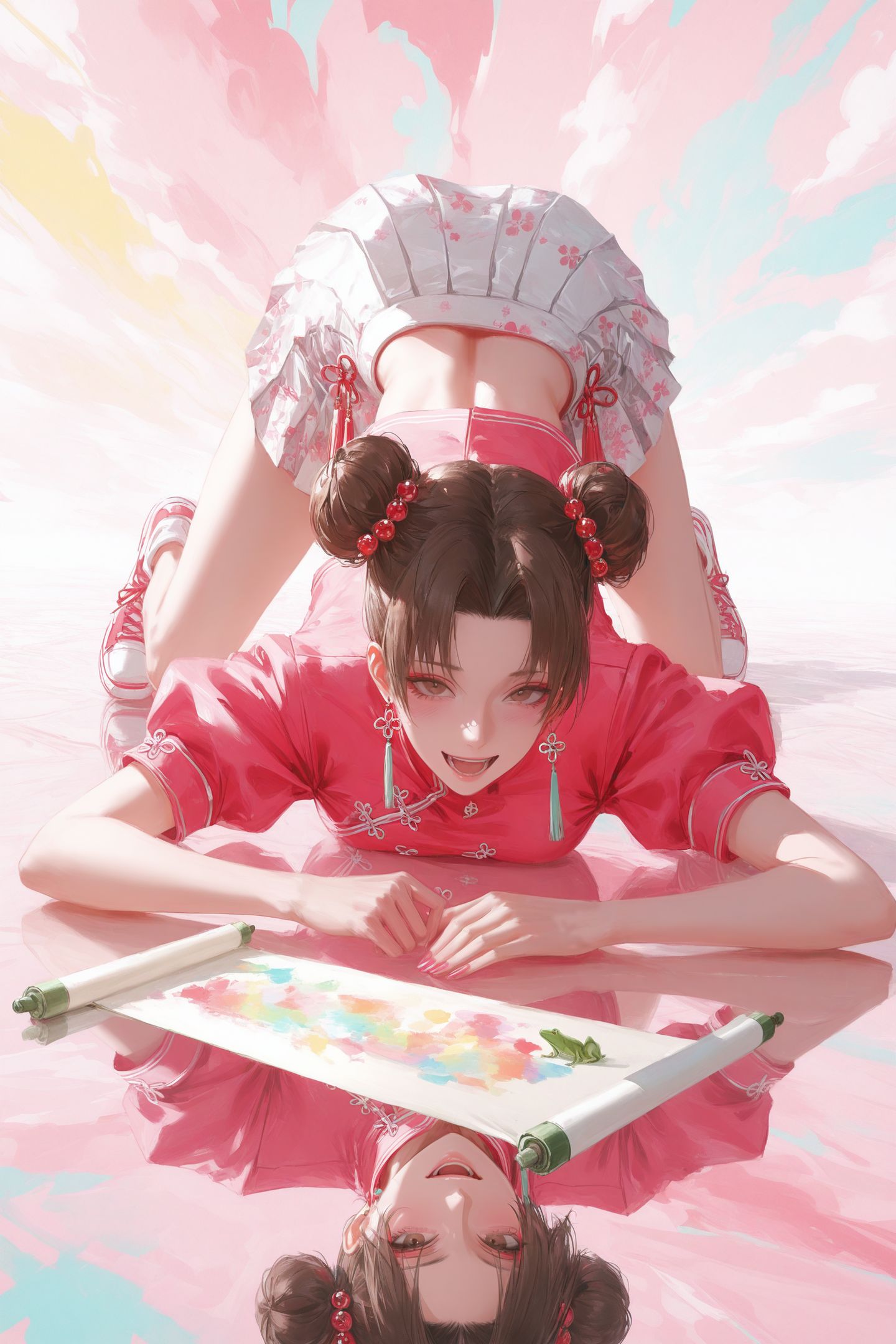 超甜天天啊，影忍者二次元动漫二创，调皮可爱粉色装主题