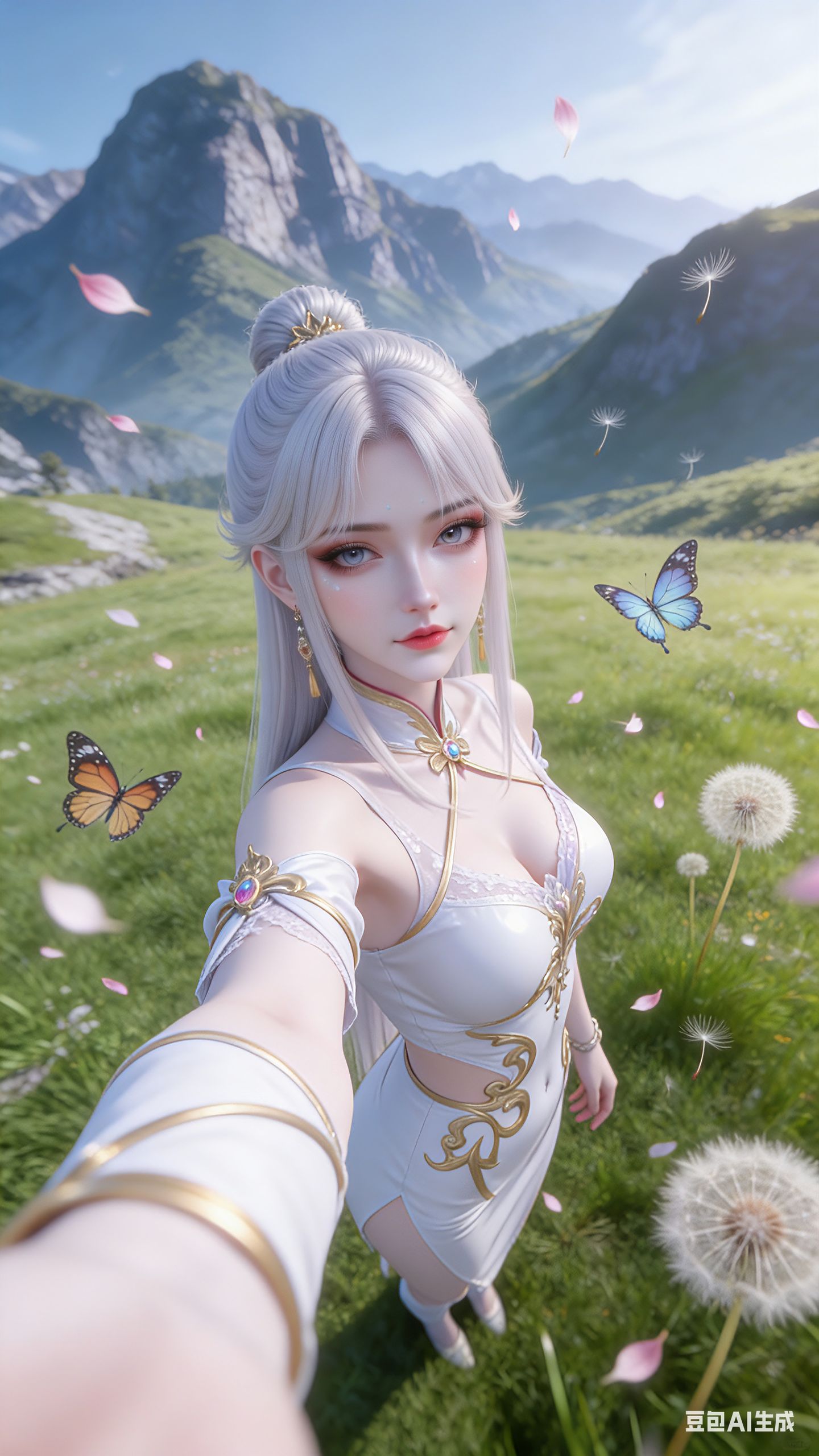 小医仙X凤青儿抛开剧情不谈极限二选一，国漫女神高清壁纸，户外自拍