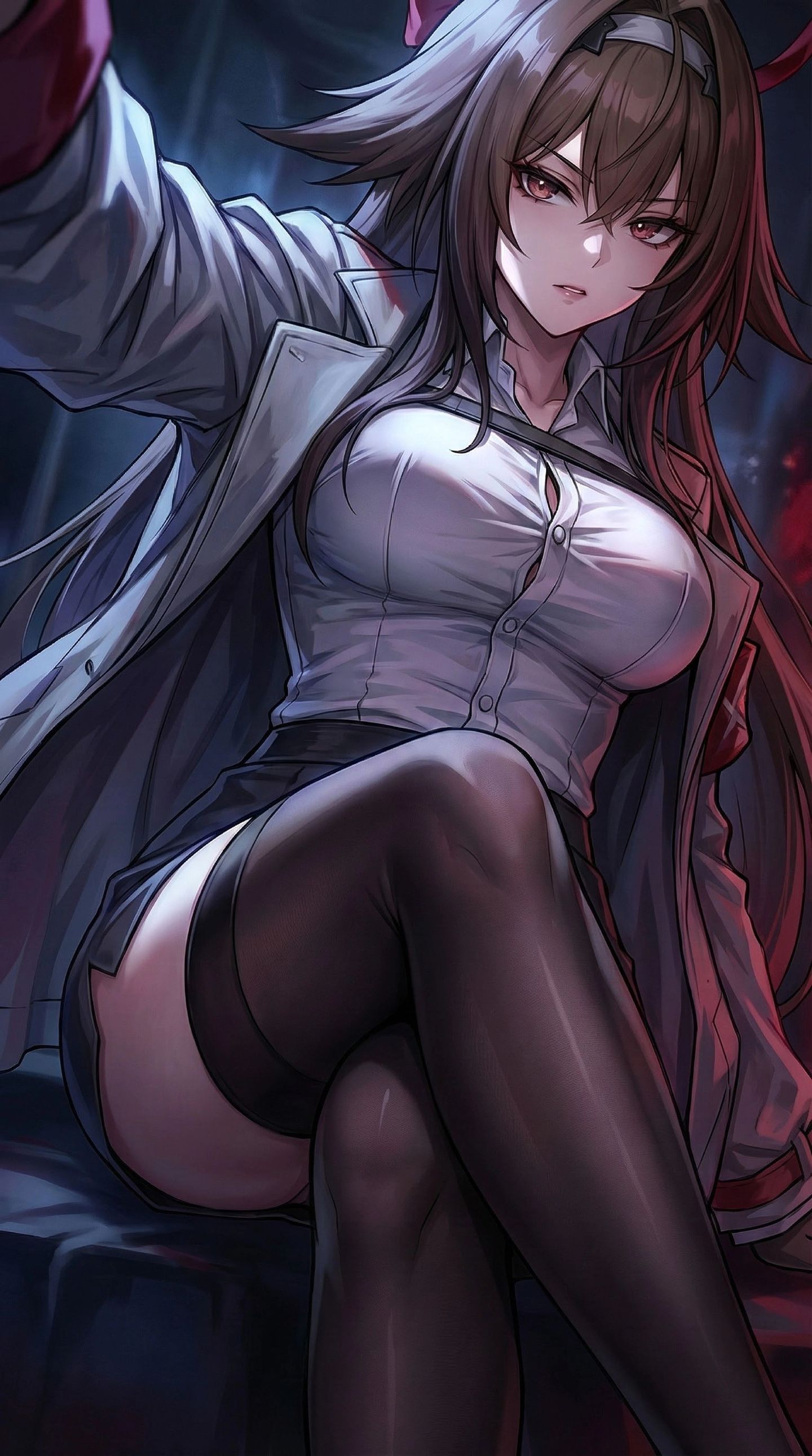 叶瞬光《绝区零》这风格挺那什么的，纹身尾巴黑丝过膝袜