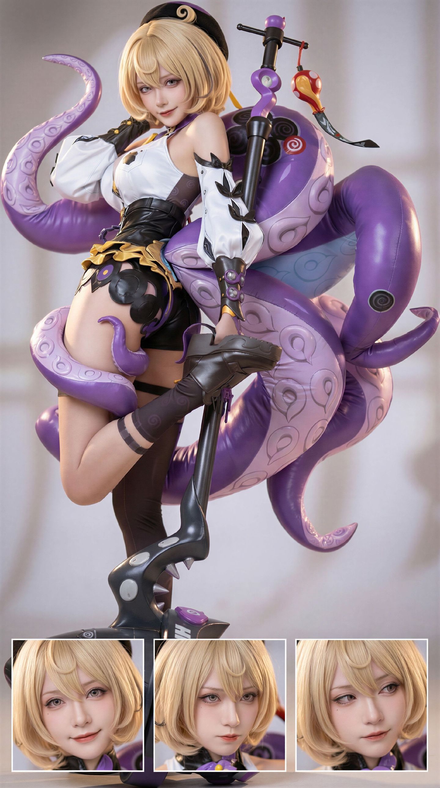 🐙露头就秒？绝区零二次元游戏角色人物图片，手办既视感