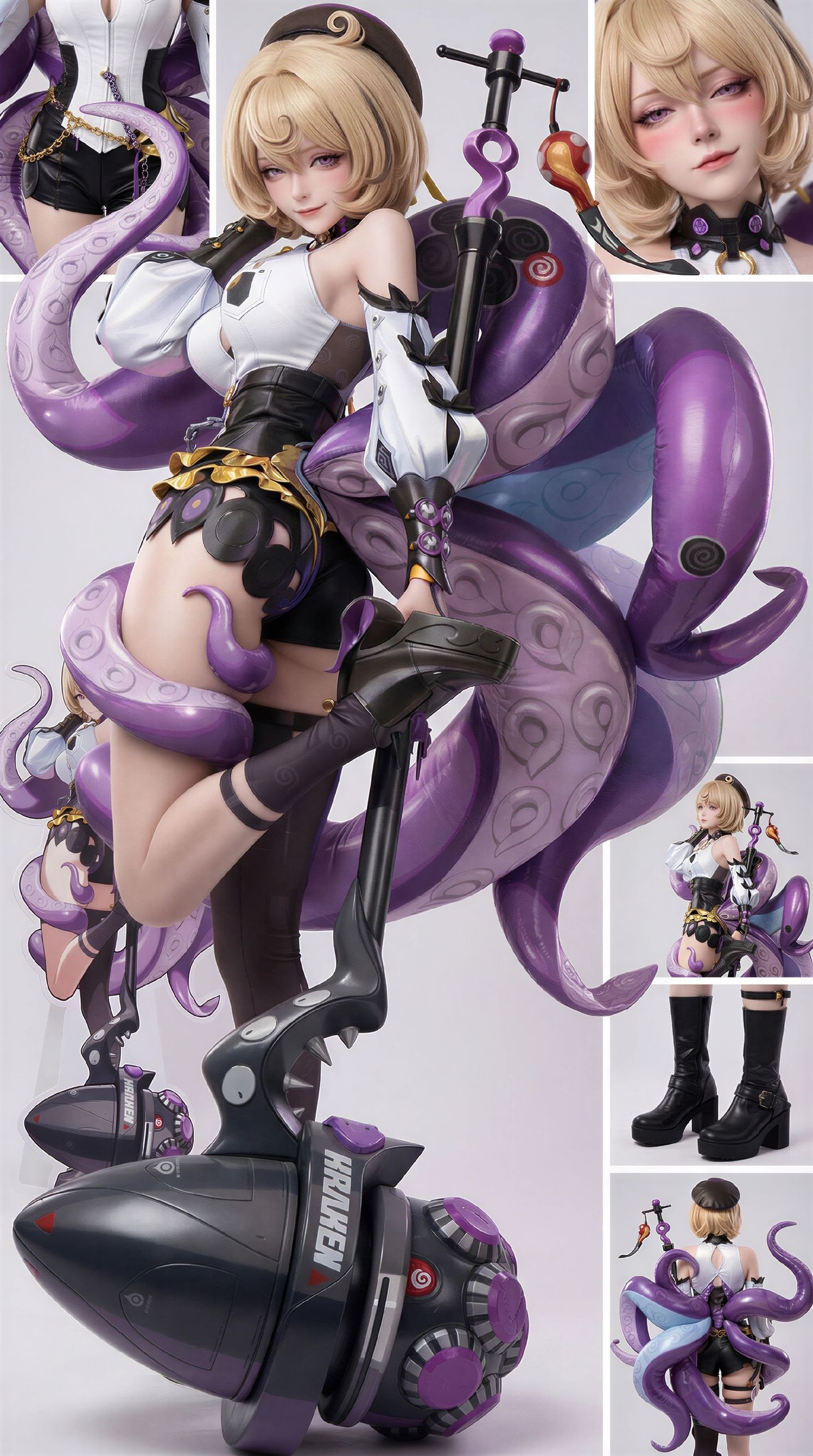 🐙露头就秒？绝区零二次元游戏角色人物图片，手办既视感