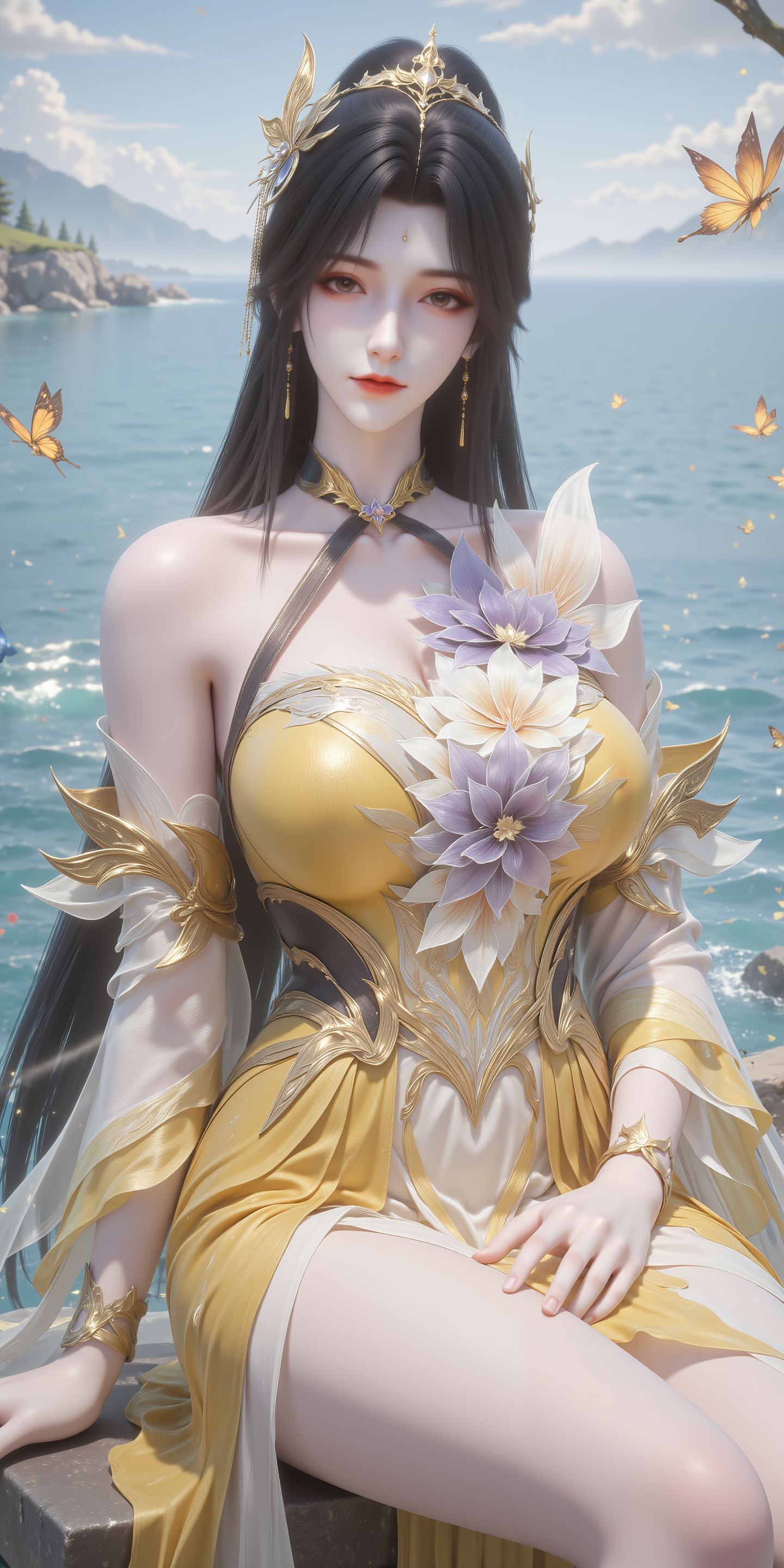 王曦仙子，动漫动画国漫美女壁纸，御姐大长腿肉肉腿