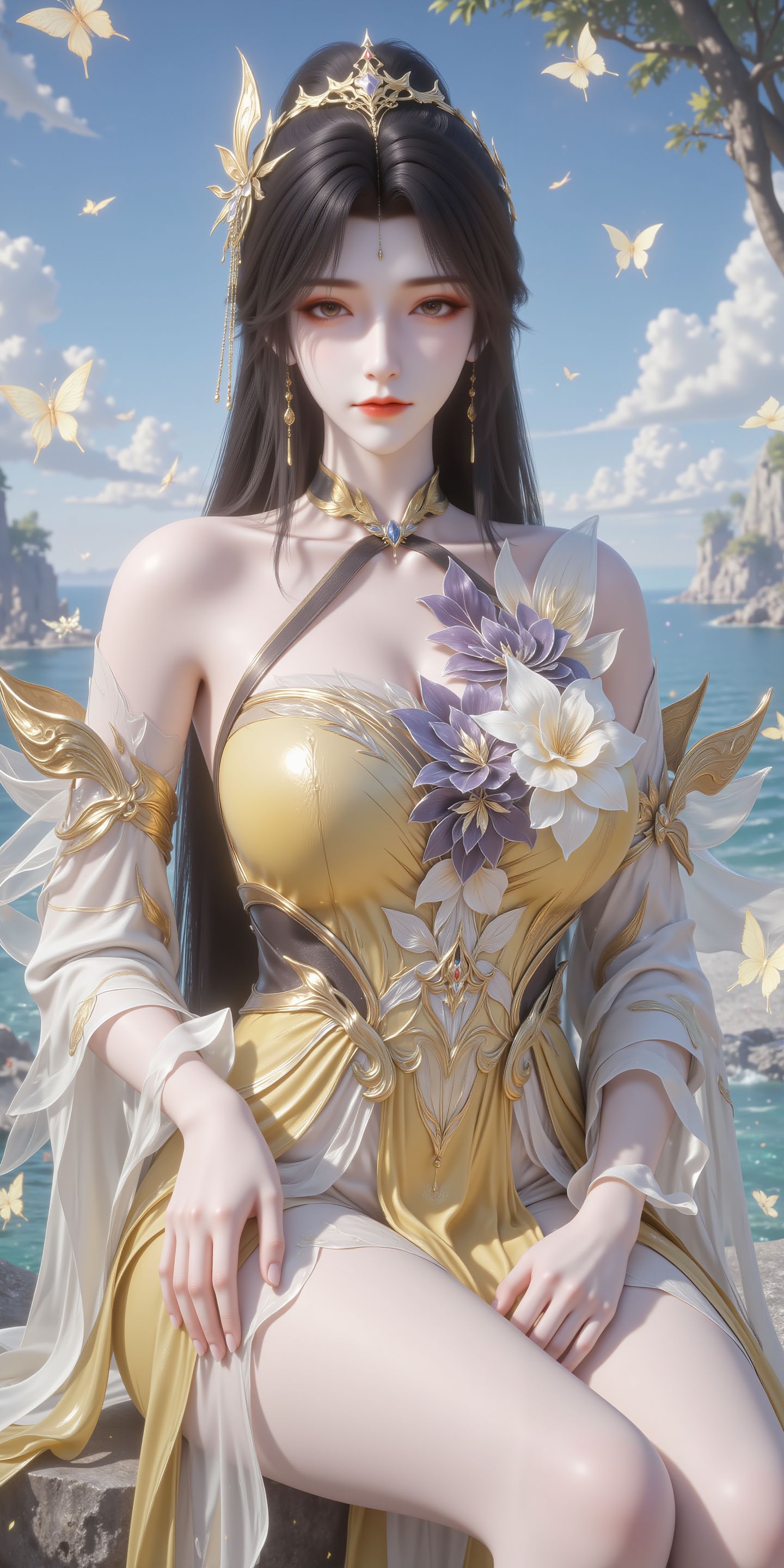 王曦仙子，动漫动画国漫美女壁纸，御姐大长腿肉肉腿