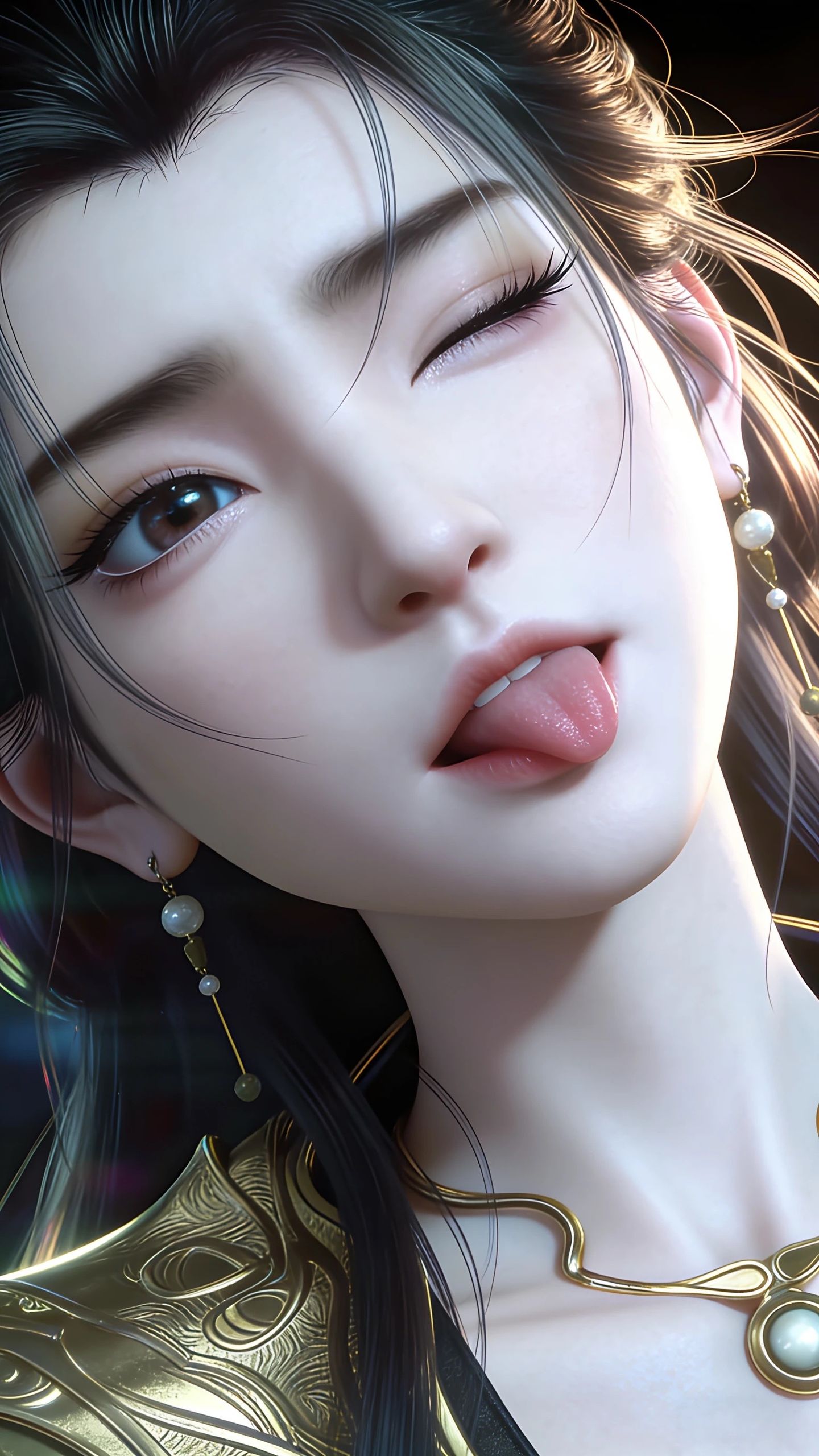 凡人修仙传燕茹嫣调皮可爱比耶,反差感AI创作