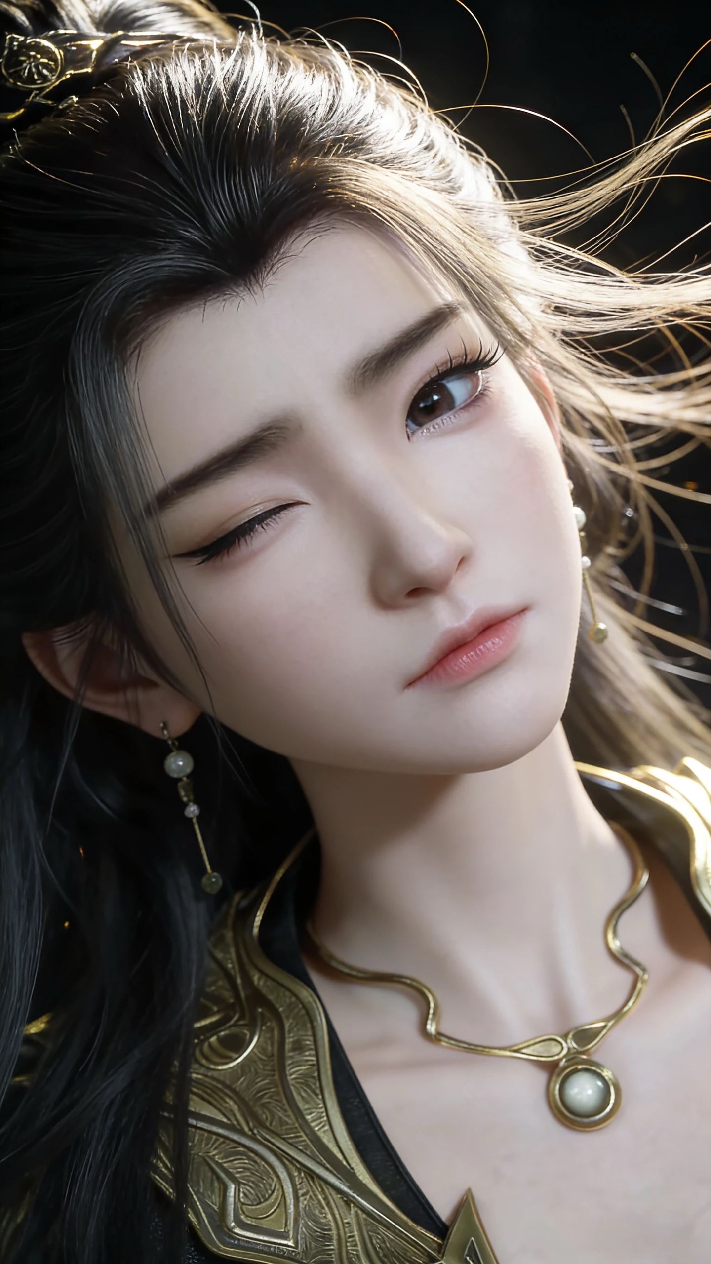 凡人修仙传燕茹嫣调皮可爱比耶,反差感AI创作