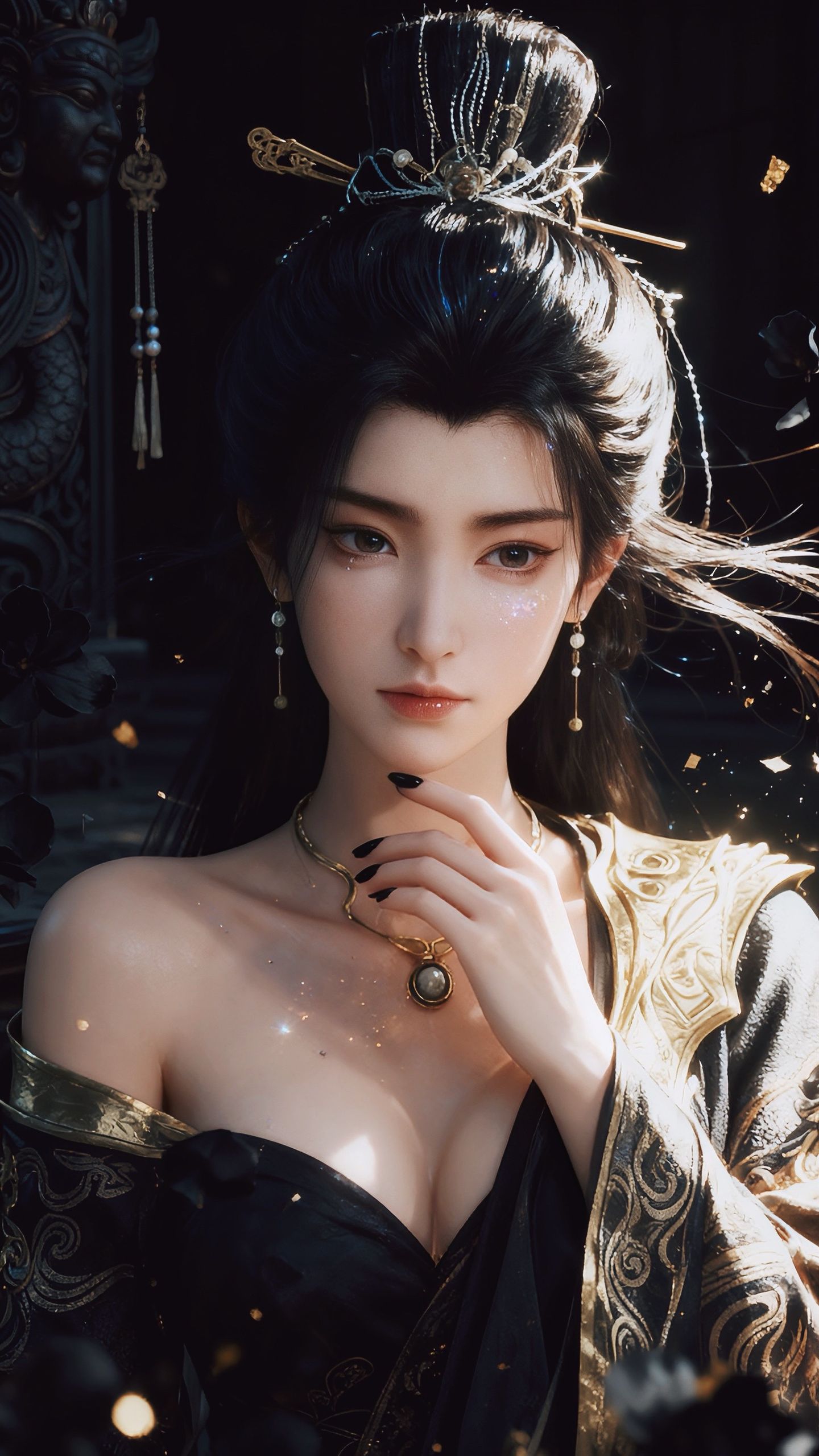 凡人修仙传燕如嫣写实版AI创作,动漫国漫福利手机壁纸锁屏