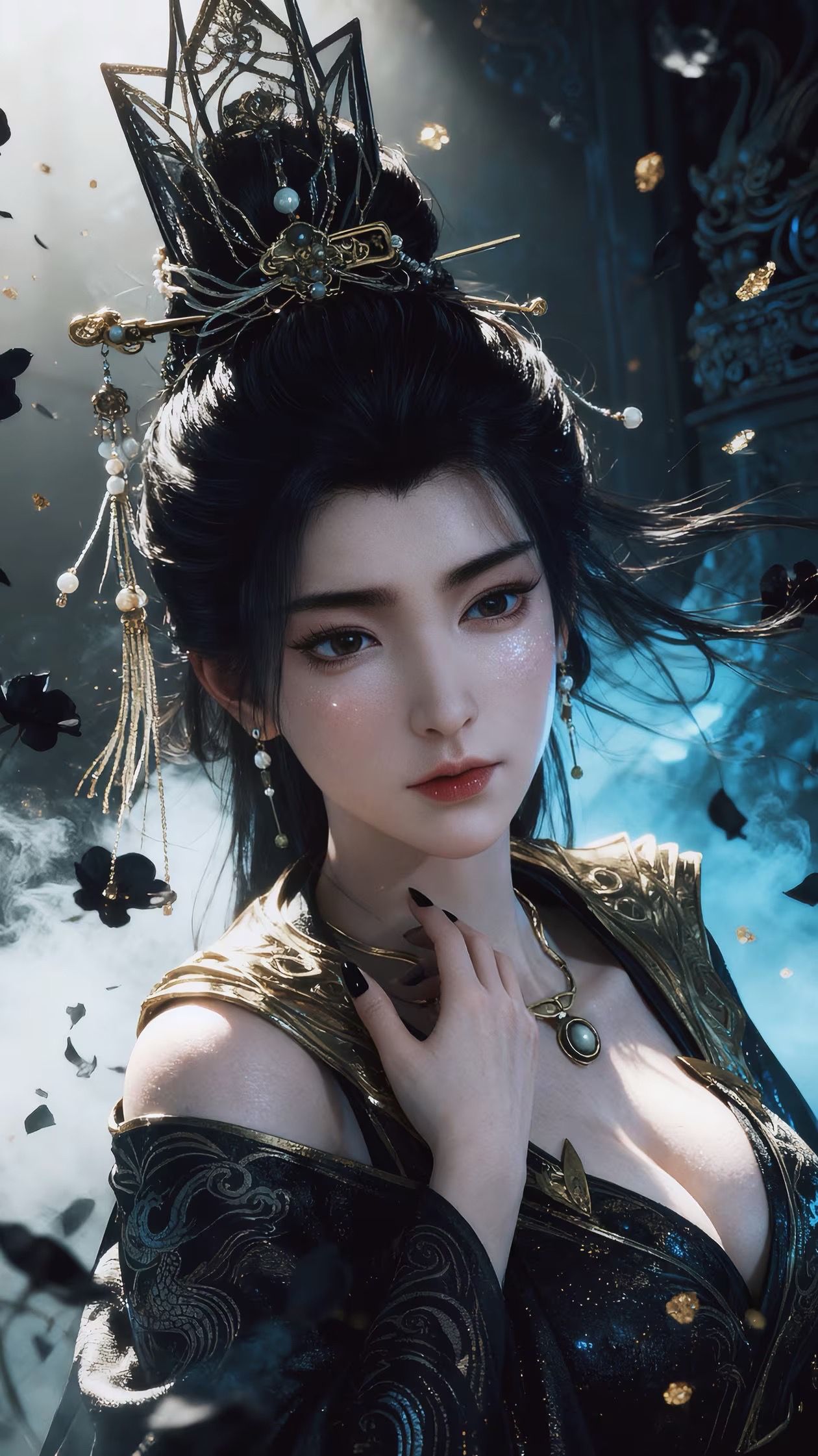 凡人修仙传燕如嫣写实版AI创作,动漫国漫福利手机壁纸锁屏