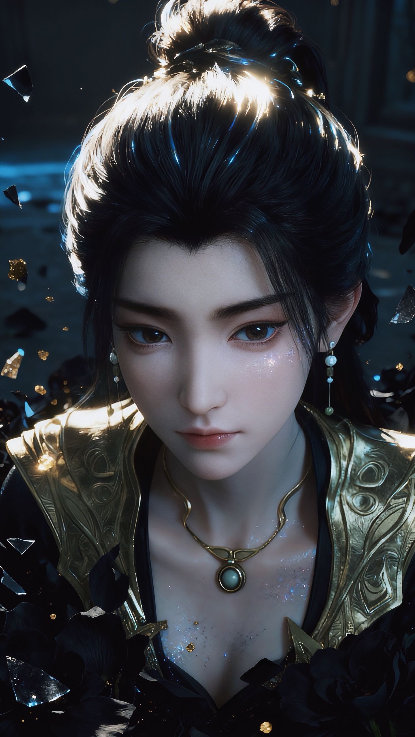 凡人修仙传燕如嫣写实版AI创作,动漫国漫福利手机壁纸锁屏