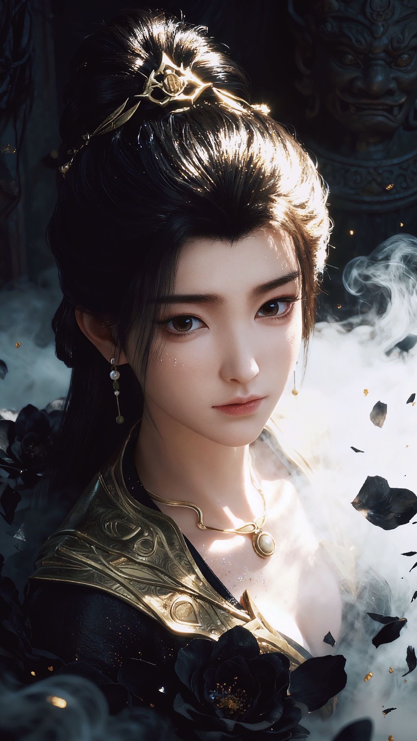 凡人修仙传燕如嫣写实版AI创作,动漫国漫福利手机壁纸锁屏