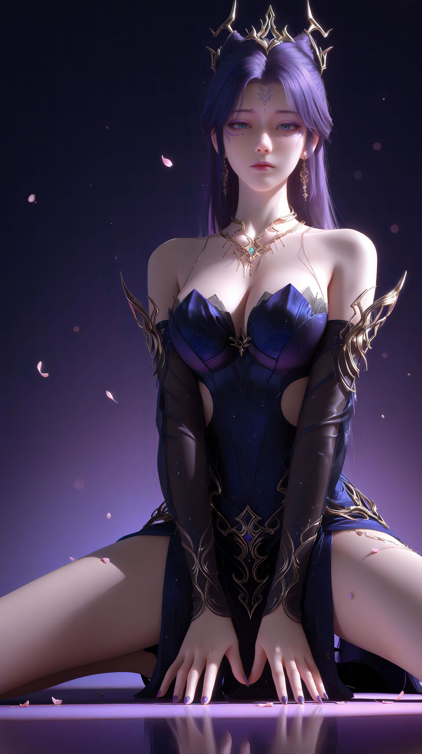 黑化梦可儿动漫美女图集超清壁纸，大长腿御姐