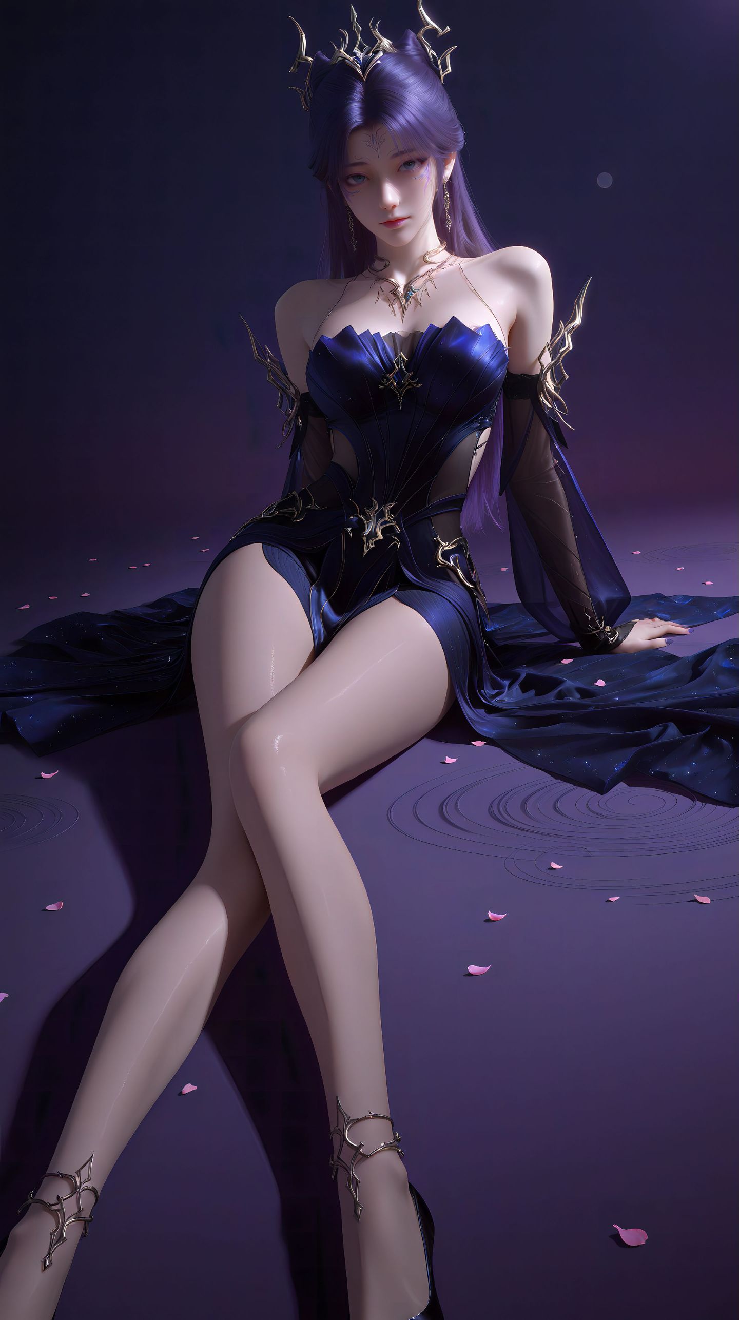 黑化梦可儿动漫美女图集超清壁纸，大长腿御姐