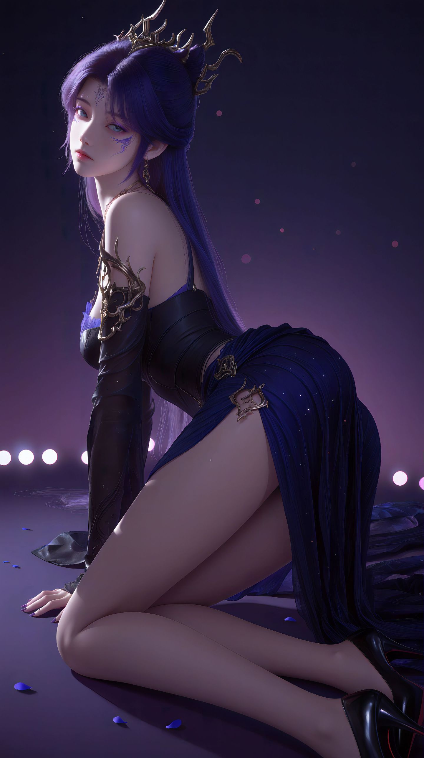 黑化梦可儿动漫美女图集超清壁纸，大长腿御姐