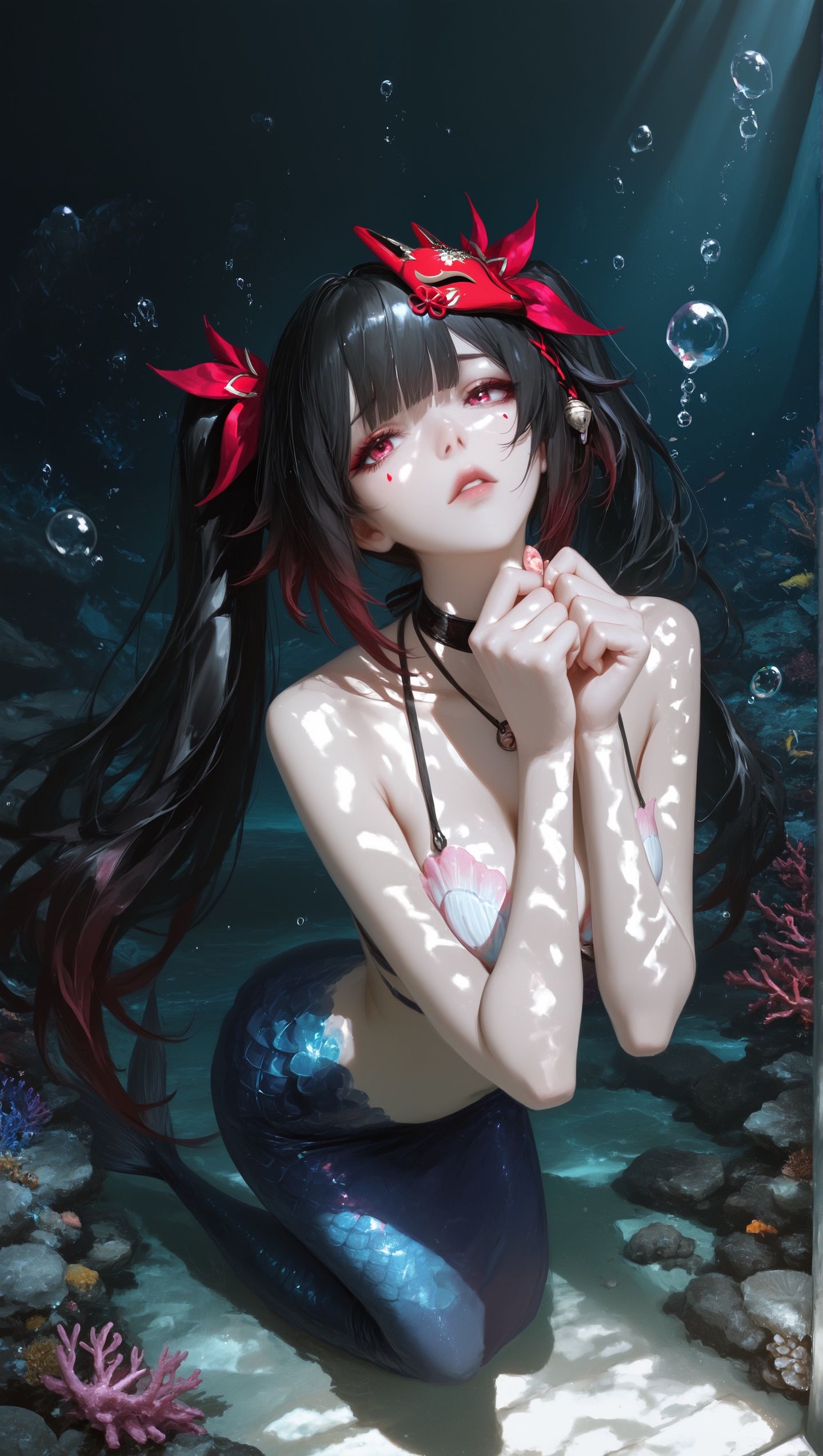 崩坏星穹铁道美人鱼版二次元游戏角色女孩美图，手机壁纸收藏分享