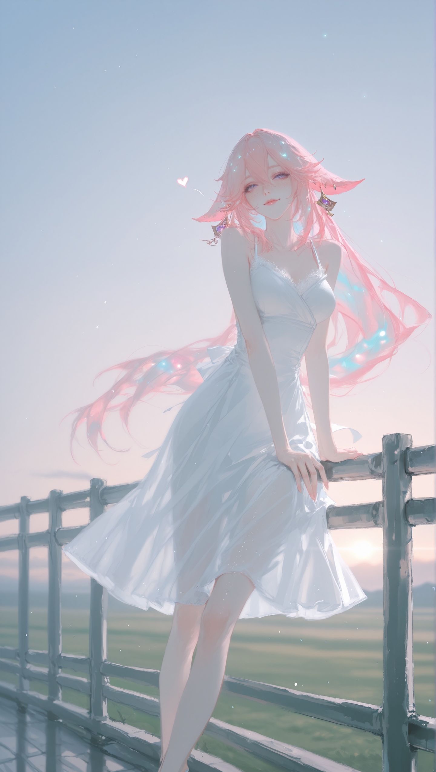 原神雷电将军、八重神子二次元游戏角色人物，精细高清唯美太好看了美女壁纸