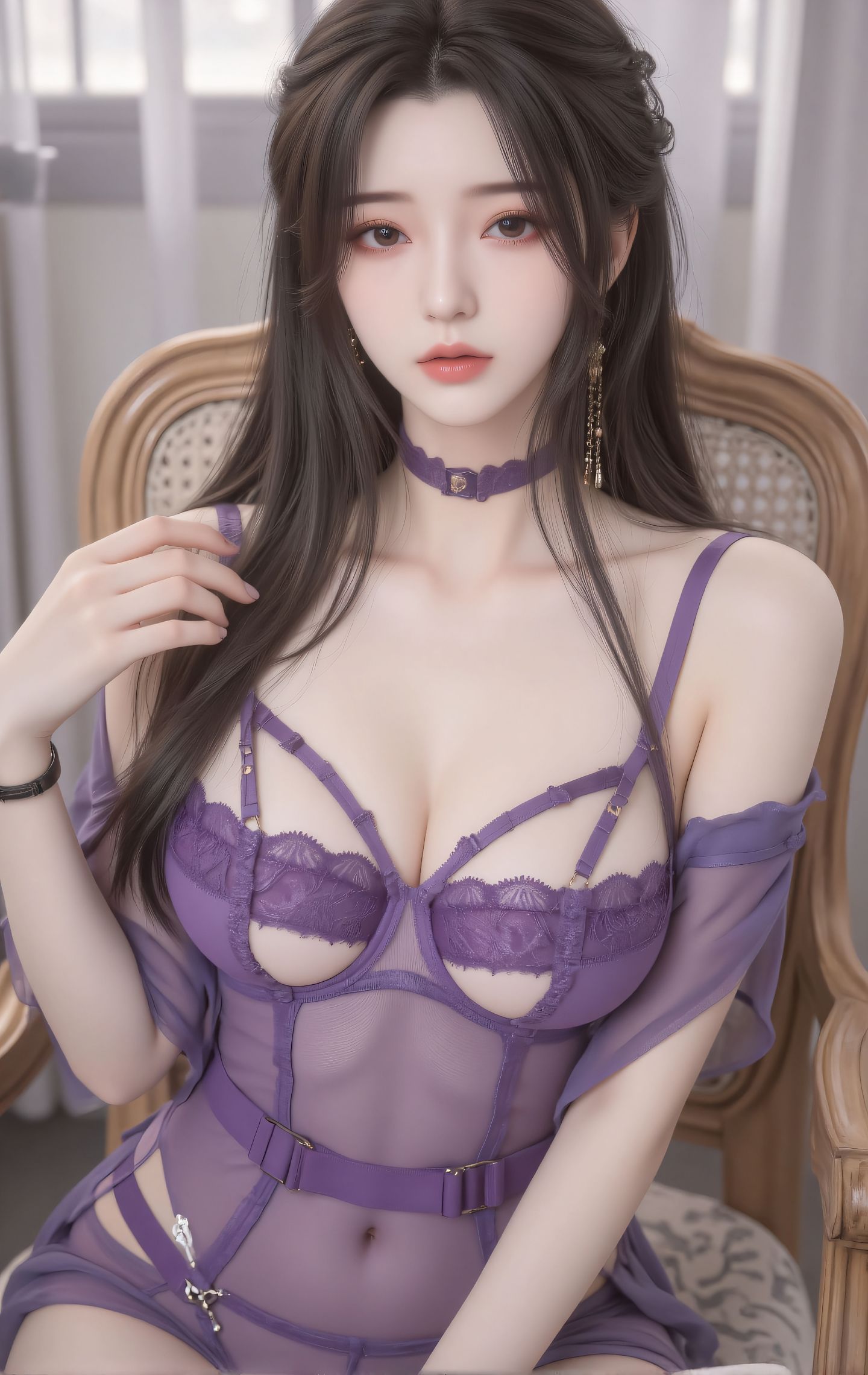 动画动漫《仙逆》李慕婉，还得是紫色蕾丝，国漫女神女主