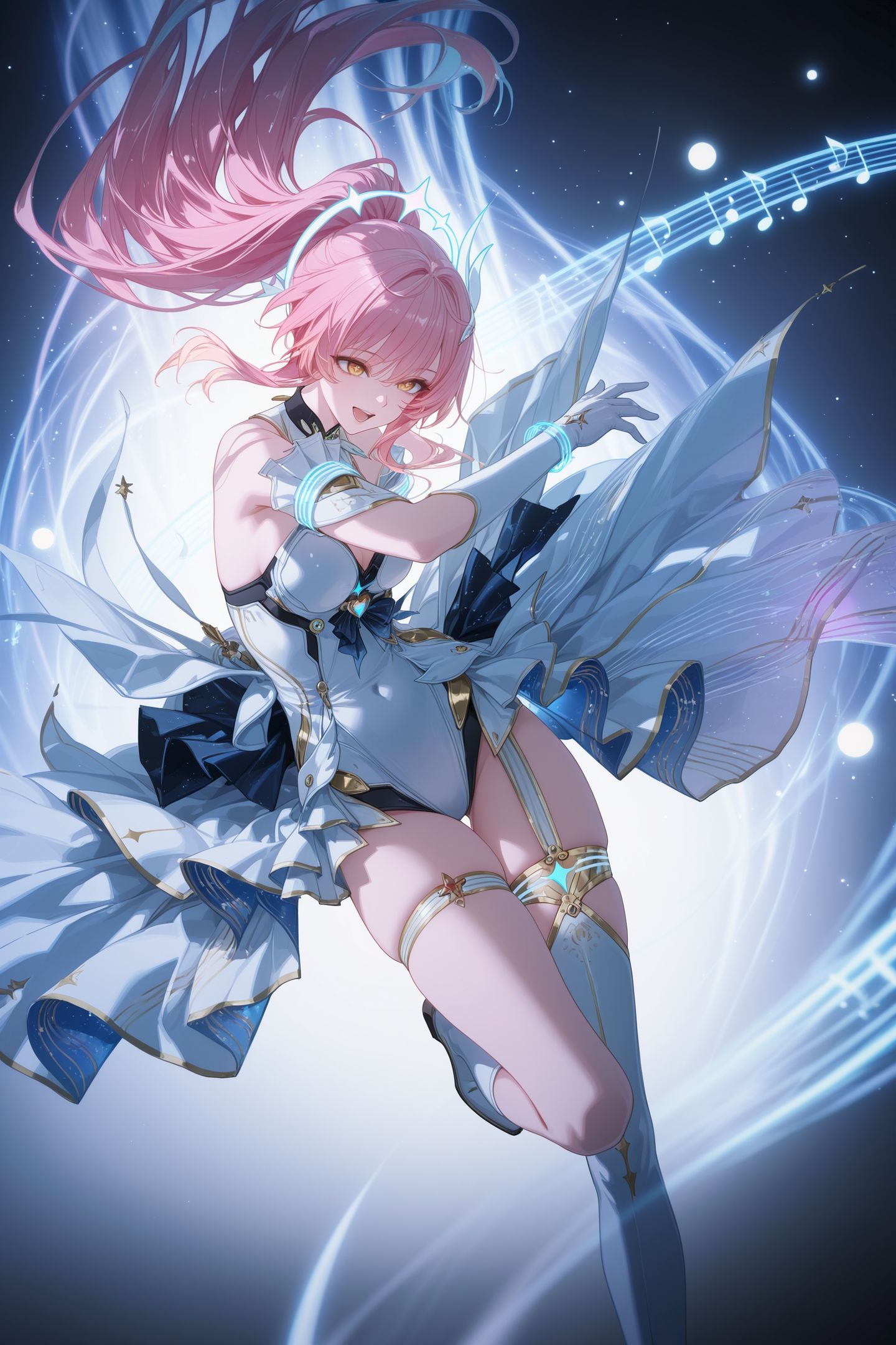 《鸣潮》爱弥斯 游戏剧情 二次元游戏手机壁纸锁屏，粉色头发女孩