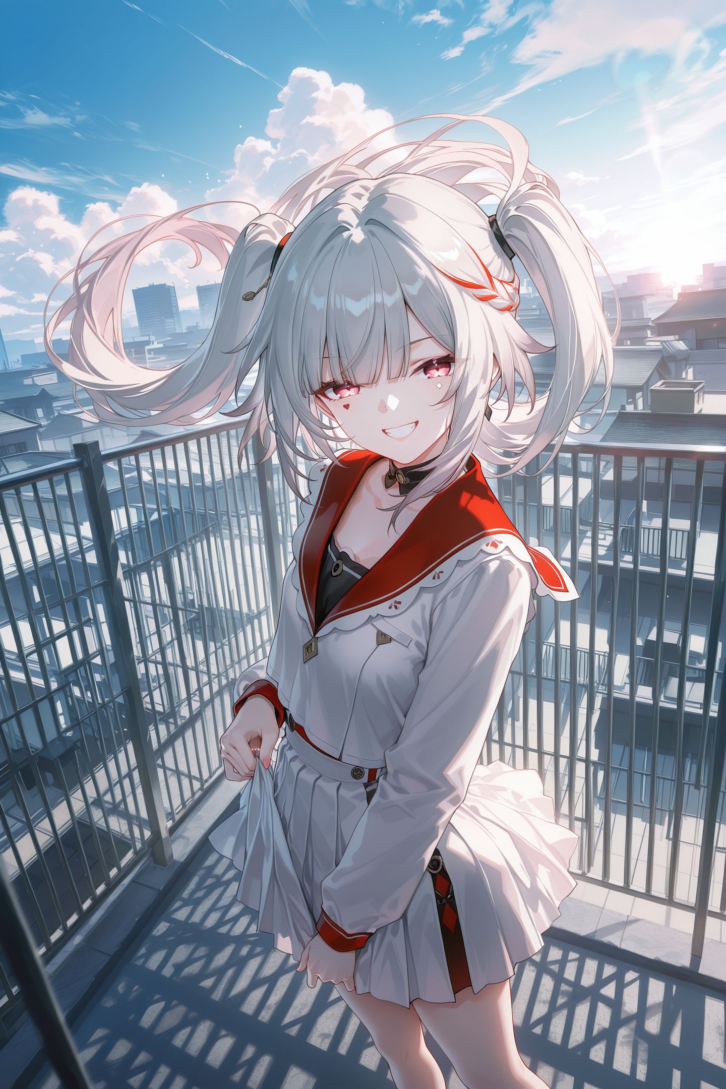 反差学妹星穹铁道花火 ai绘画 白色头发女孩图片,第8张 反差学妹星穹铁道花火 ai绘画 白色头发女孩图片,第8张