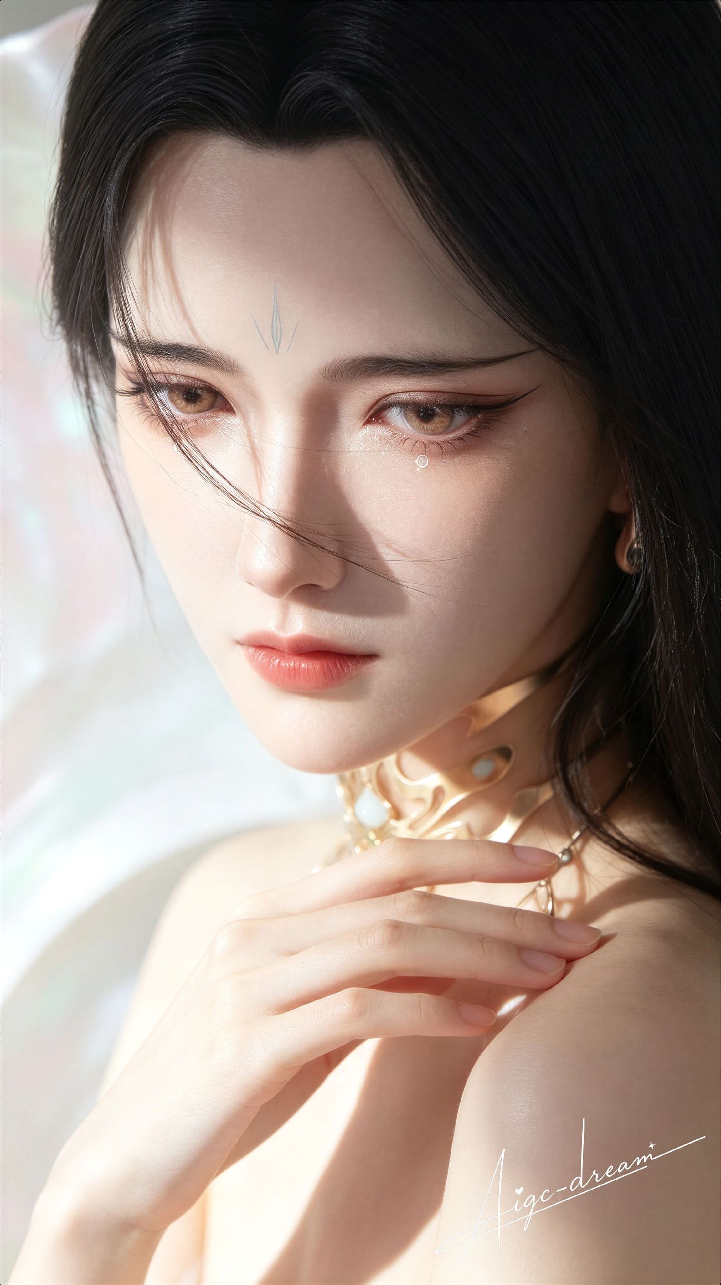 姑射仙子 国漫人物 搜神记 动漫写实 美女写真,第1张