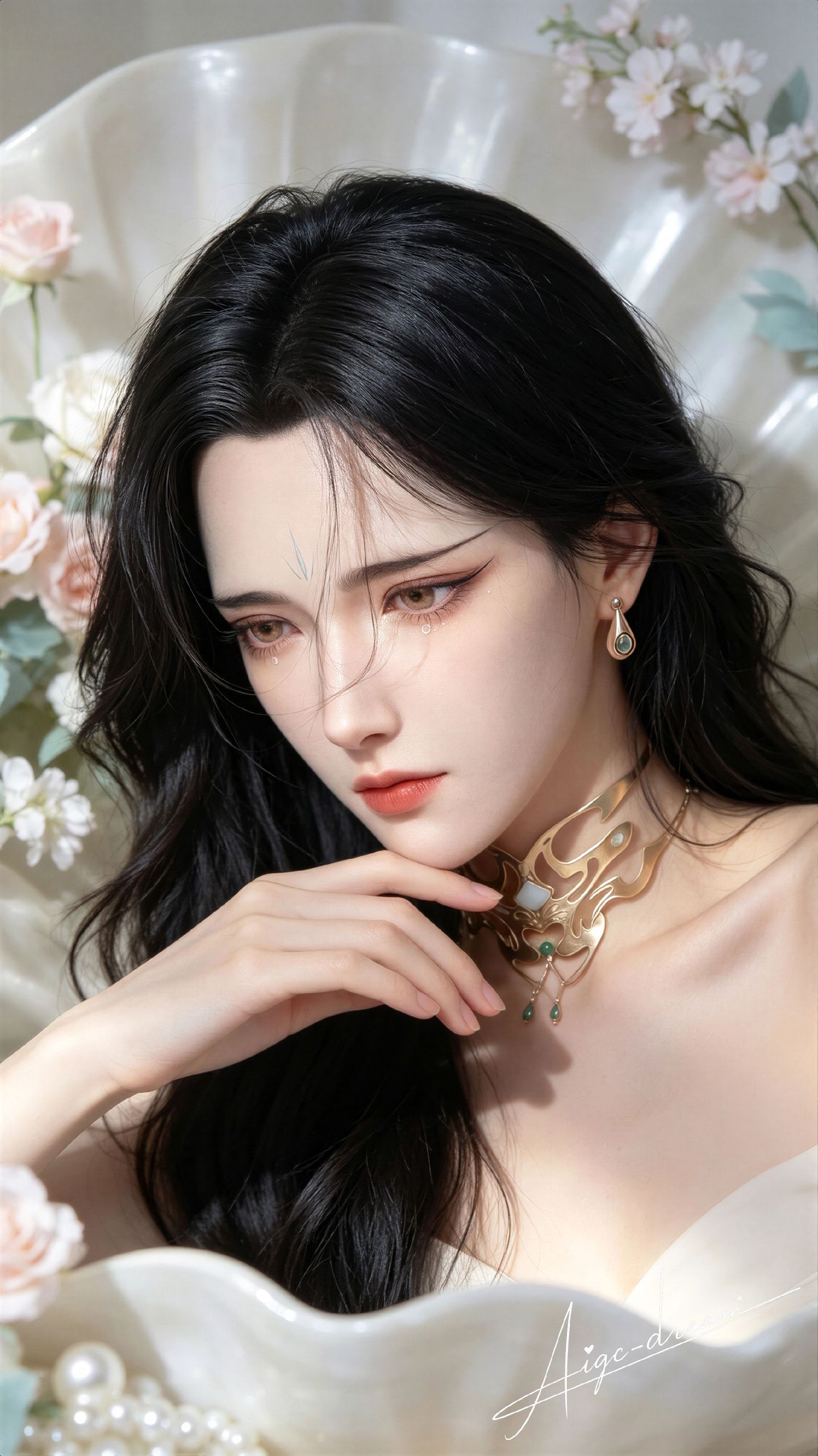 姑射仙子 国漫人物 搜神记 动漫写实 美女写真,第4张
