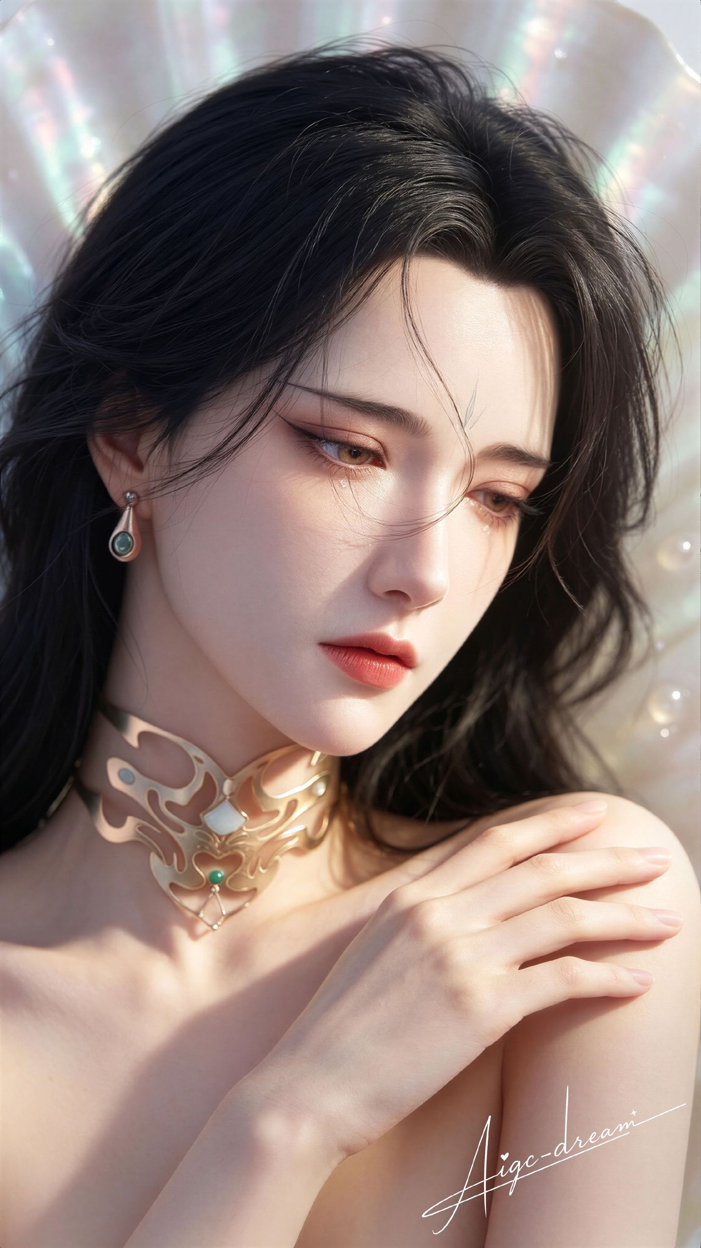 姑射仙子 国漫人物 搜神记 动漫写实 美女写真,第2张