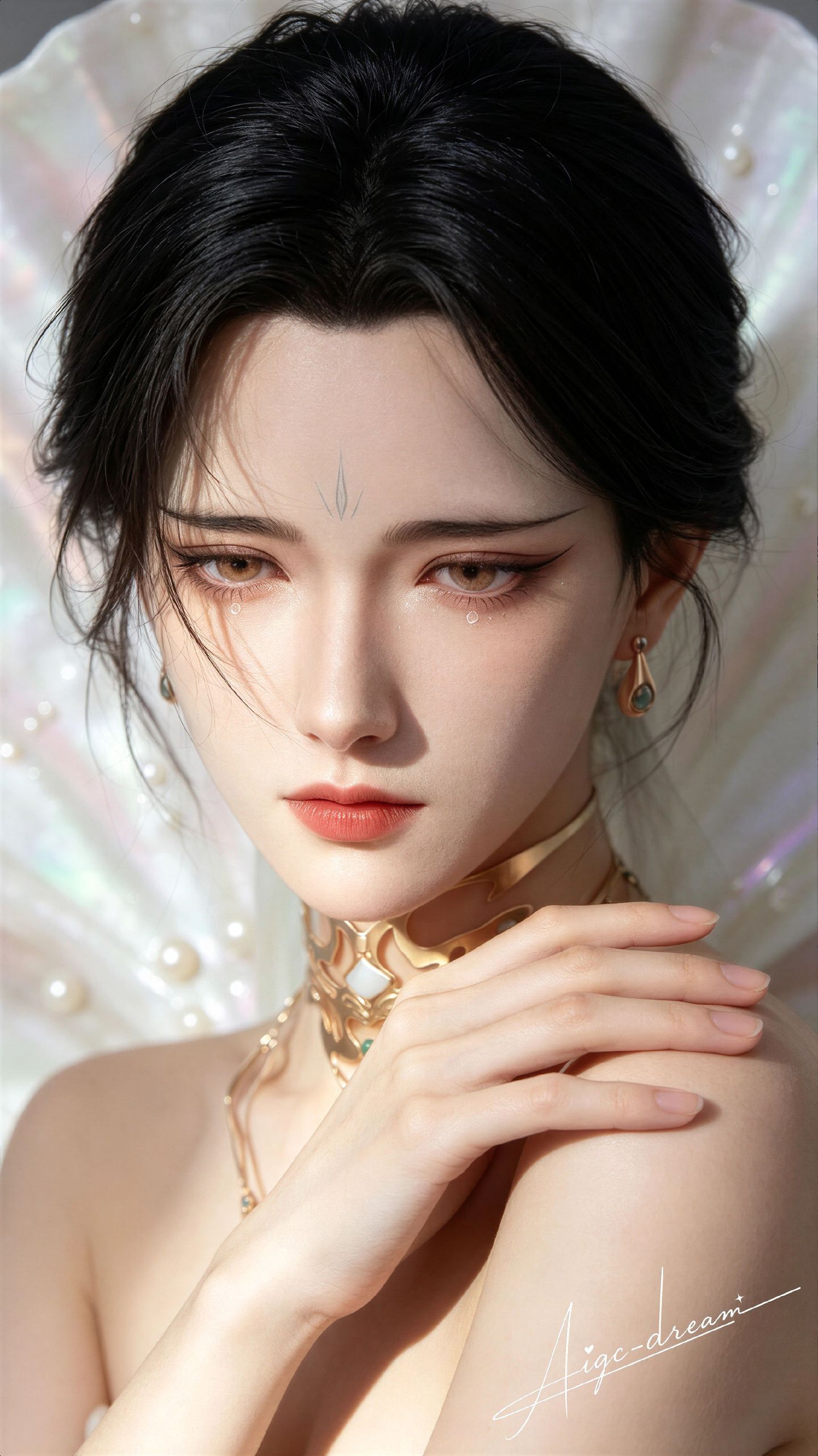 姑射仙子 国漫人物 搜神记 动漫写实 美女写真,第5张