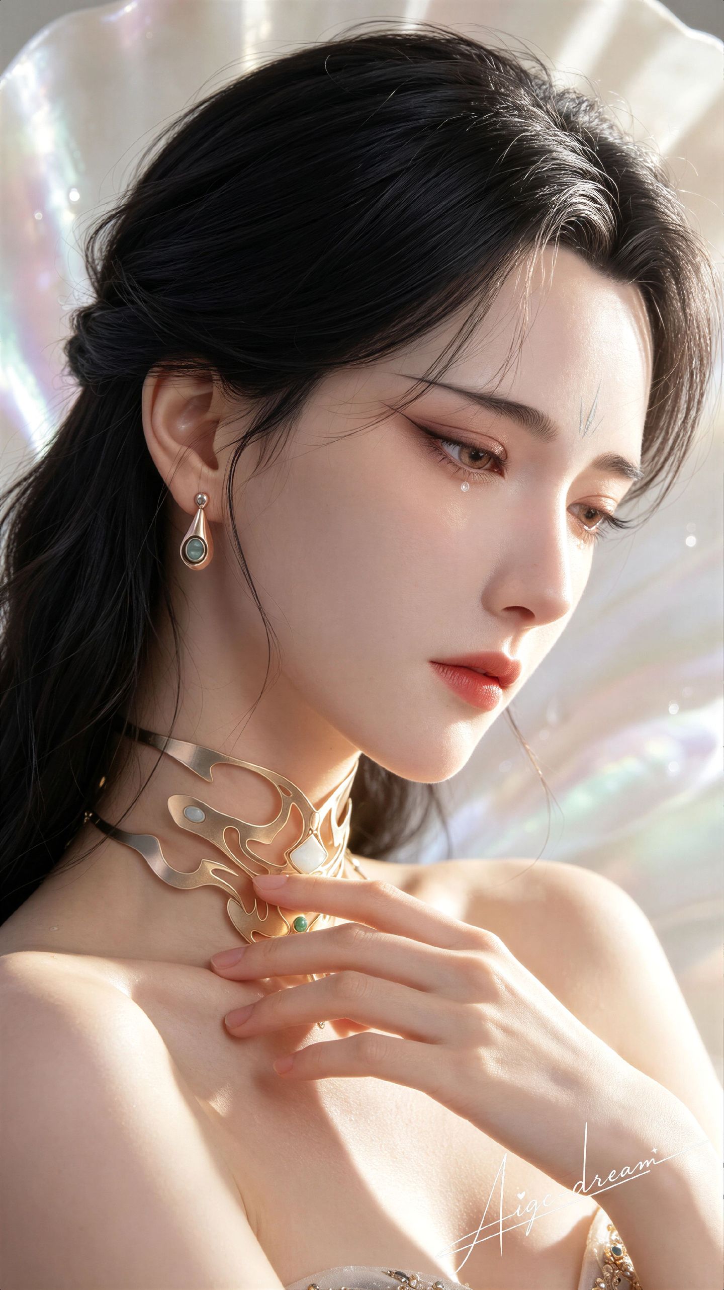 姑射仙子 国漫人物 搜神记 动漫写实 美女写真,第7张