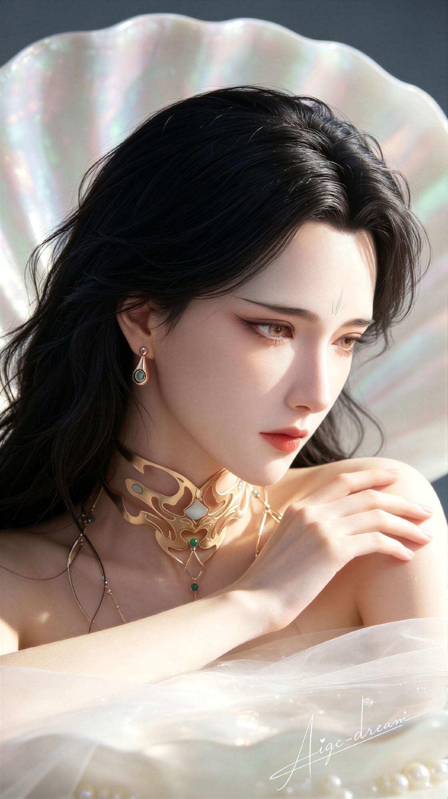 姑射仙子 国漫人物 搜神记 动漫写实 美女写真,第8张