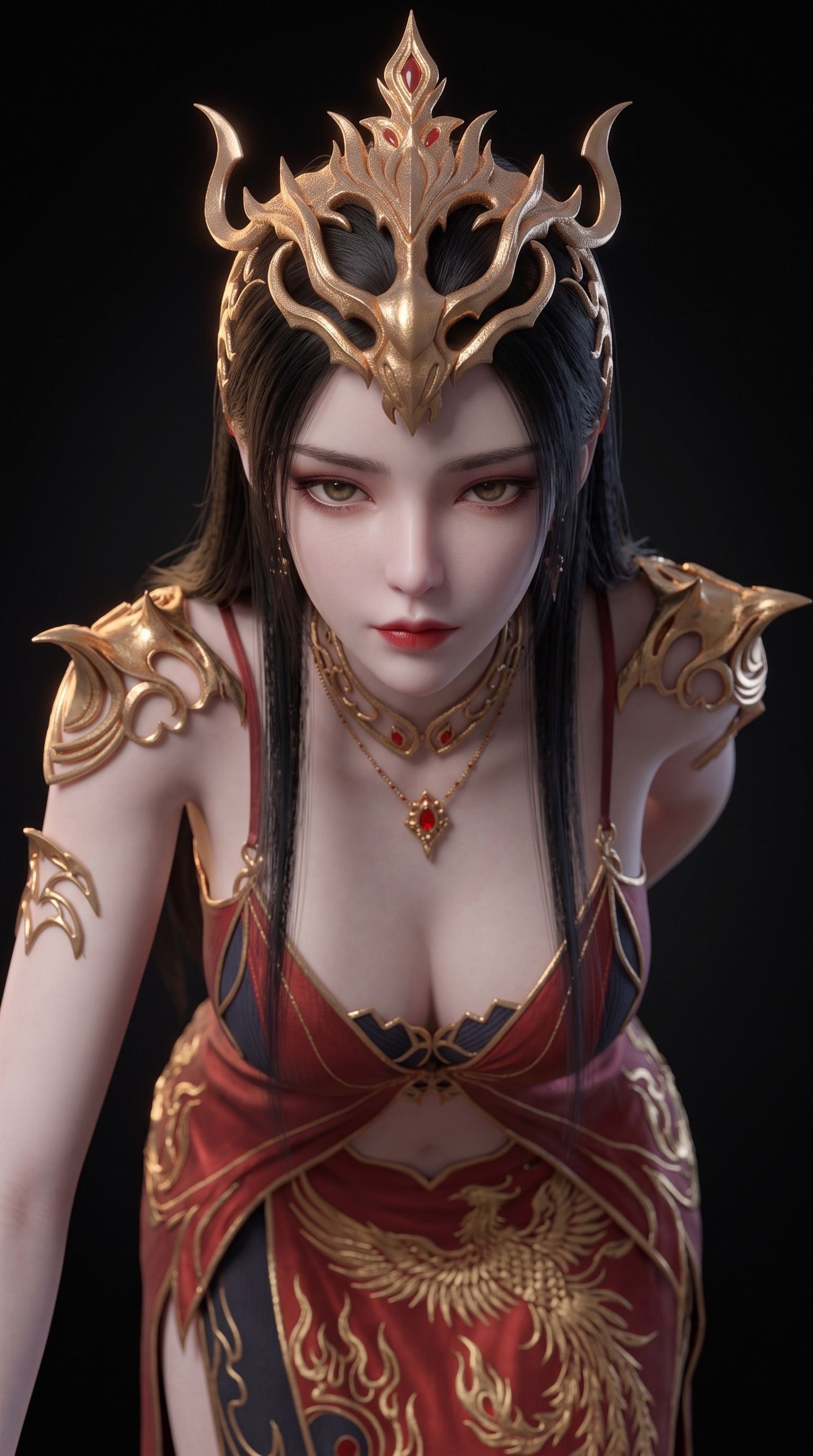 美杜莎女王手办质感版 斗破苍穹 国漫美女图片 AI漫剧,第3张