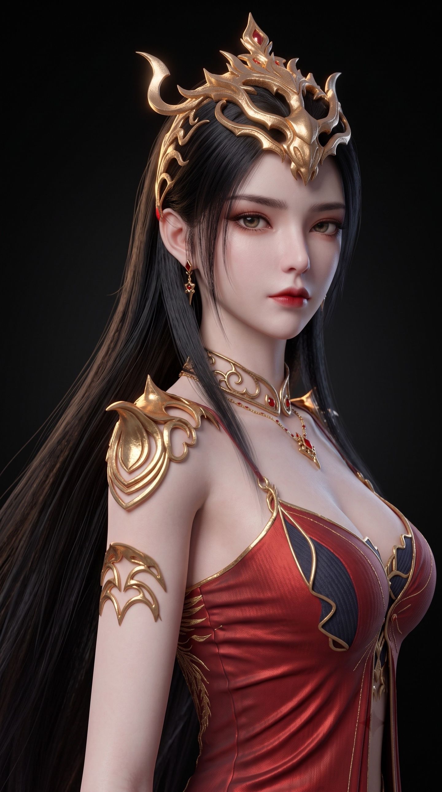 美杜莎女王手办质感版 斗破苍穹 国漫美女图片 AI漫剧,第4张