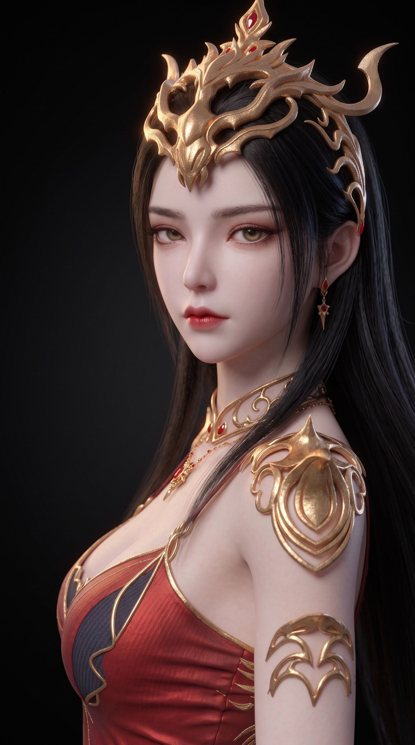美杜莎女王手办质感版 斗破苍穹 国漫美女图片 AI漫剧,第2张