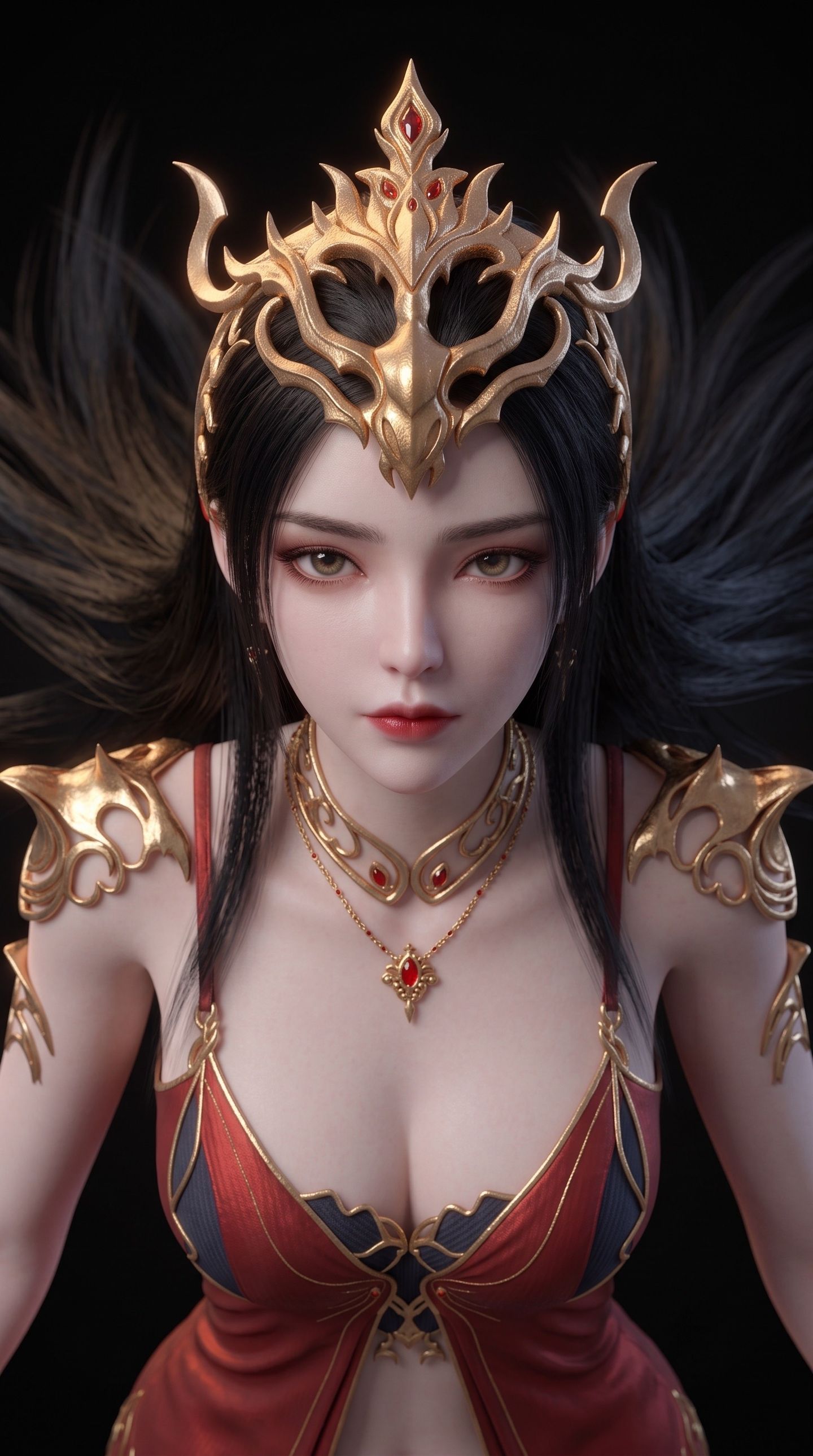 美杜莎女王手办质感版 斗破苍穹 国漫美女图片 AI漫剧,第5张