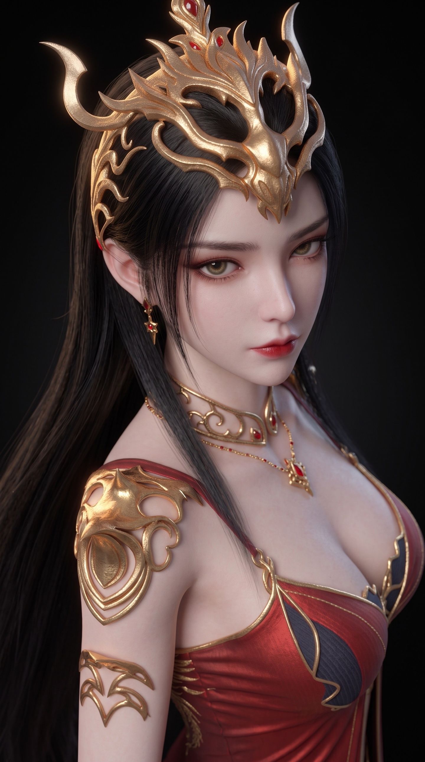美杜莎女王手办质感版 斗破苍穹 国漫美女图片 AI漫剧,第6张