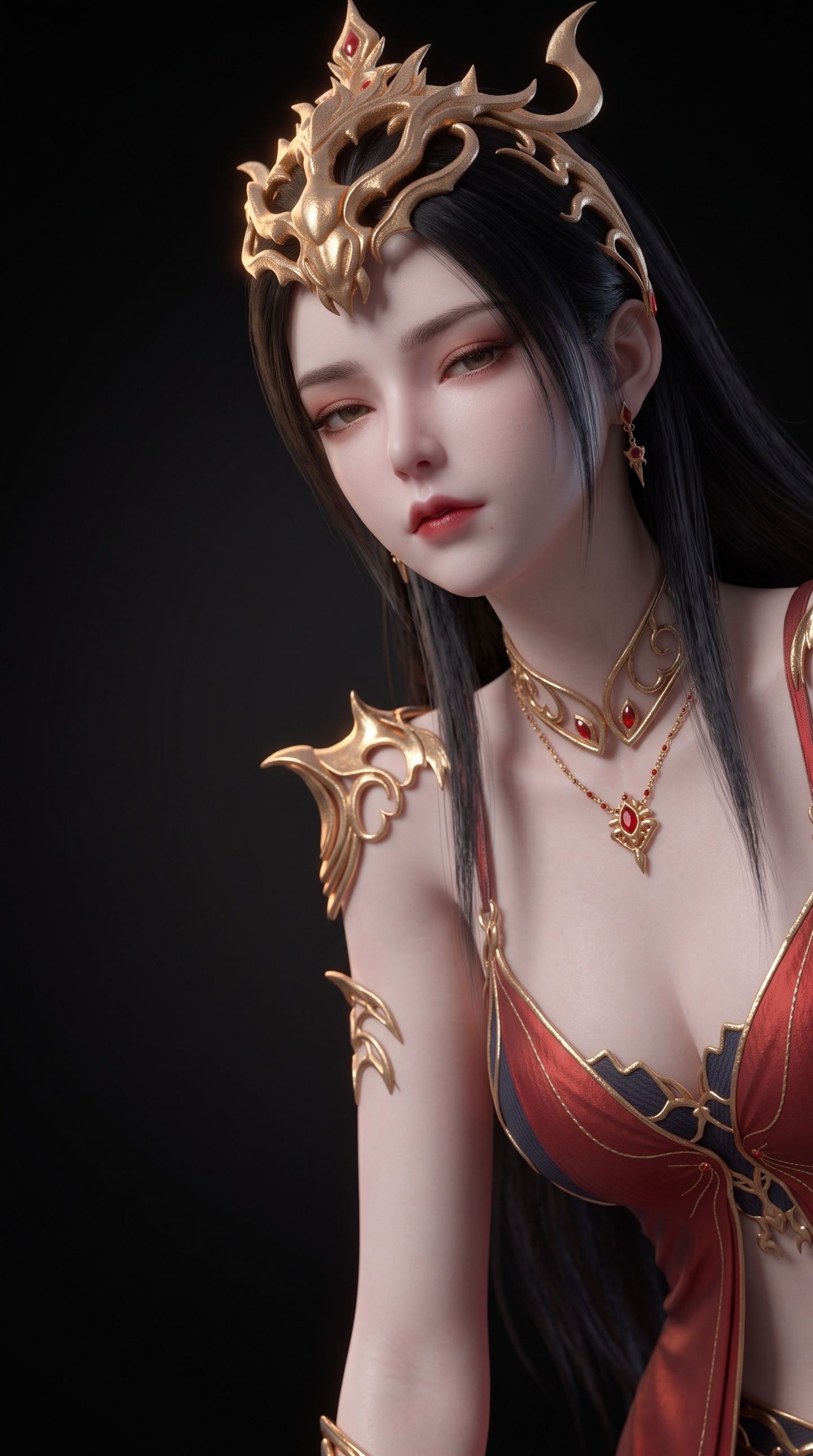 美杜莎女王手办质感版 斗破苍穹 国漫美女图片 AI漫剧,第7张