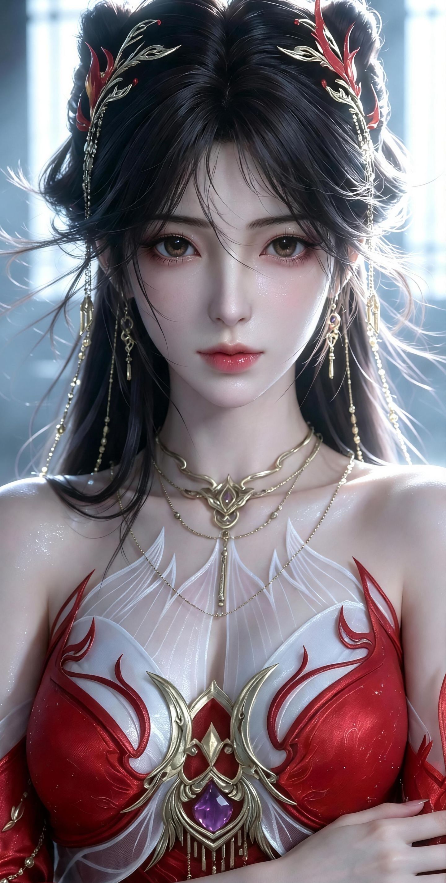 腮帮子都气鼓鼓的火灵儿 完美世界国漫女神 AI创作,第9张