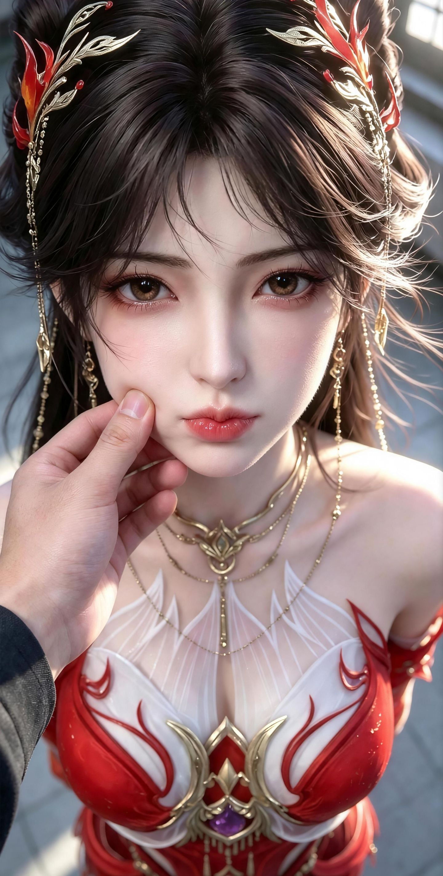 腮帮子都气鼓鼓的火灵儿 完美世界国漫女神 AI创作,第7张